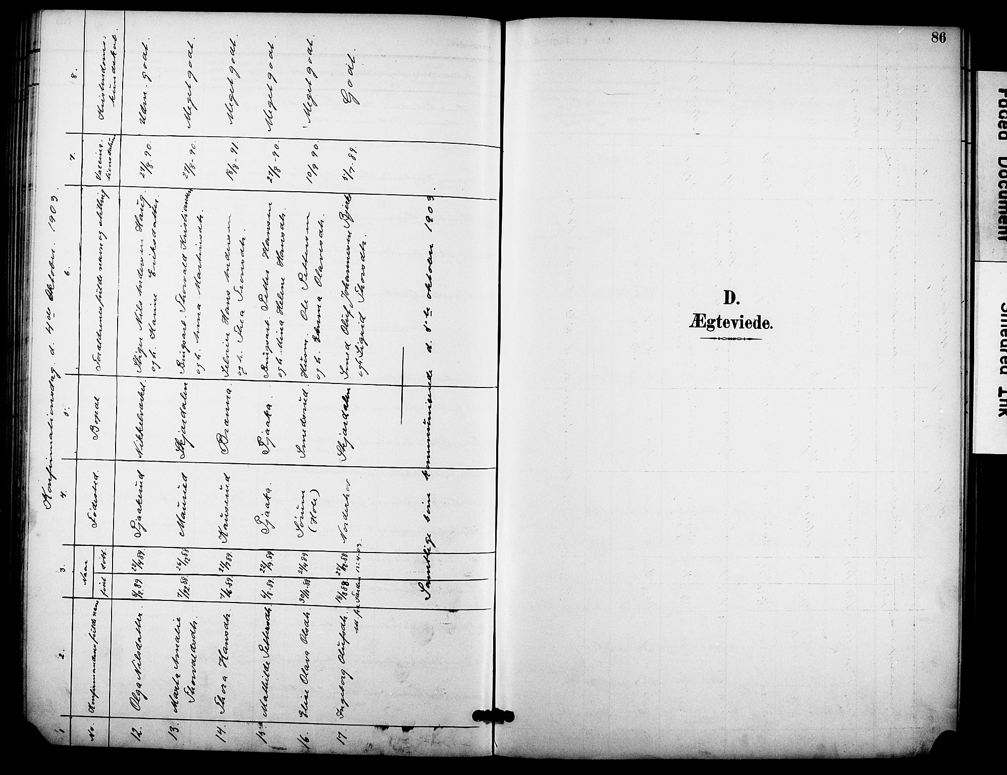 Hole kirkebøker, SAKO/A-228/F/Fb/L0002: Parish register (official) no. II 2, 1892-1906, p. 86