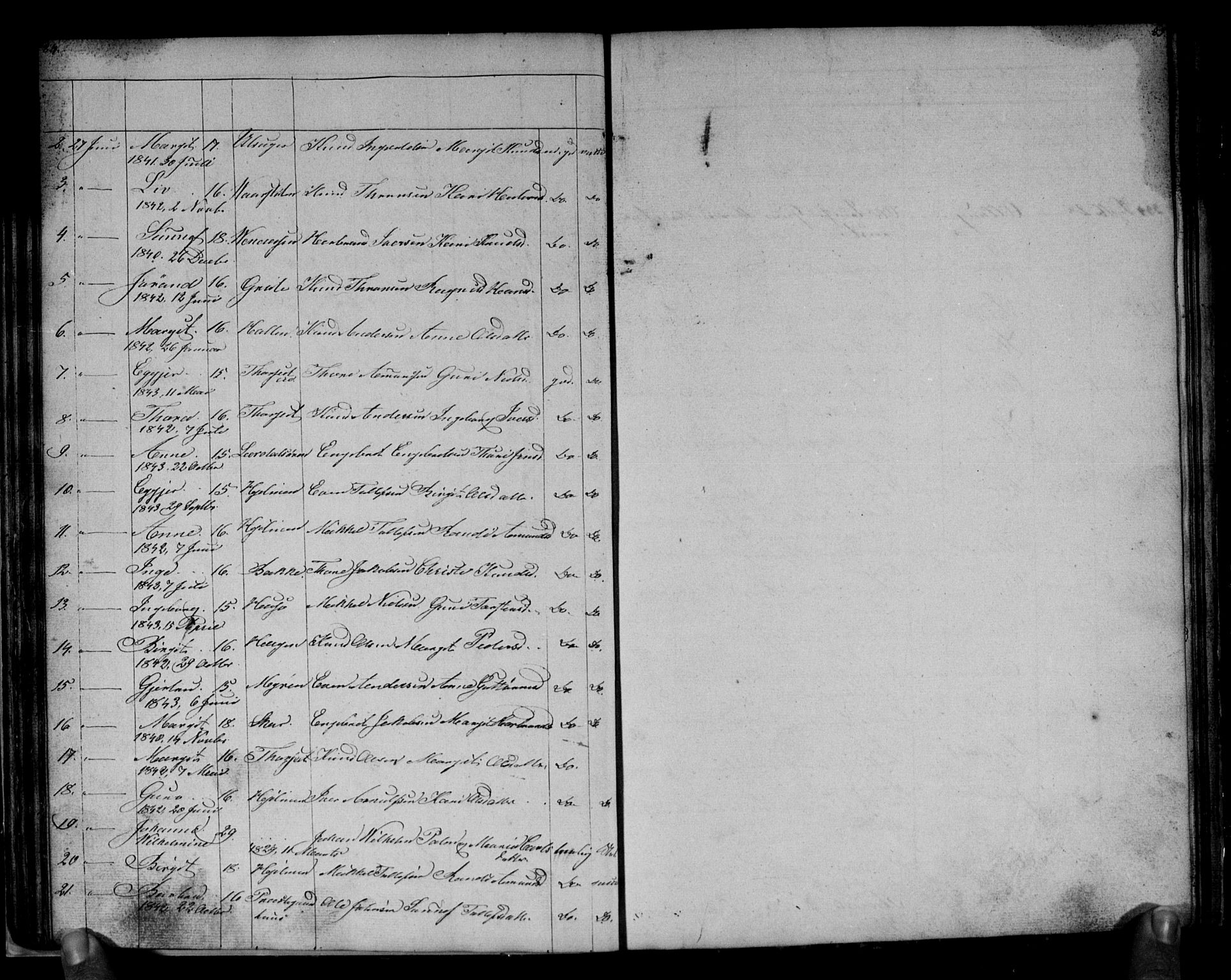 Gol kirkebøker, SAKO/A-226/G/Gb/L0003: Parish register (copy) no. II 3, 1844-1858, p. 84-85