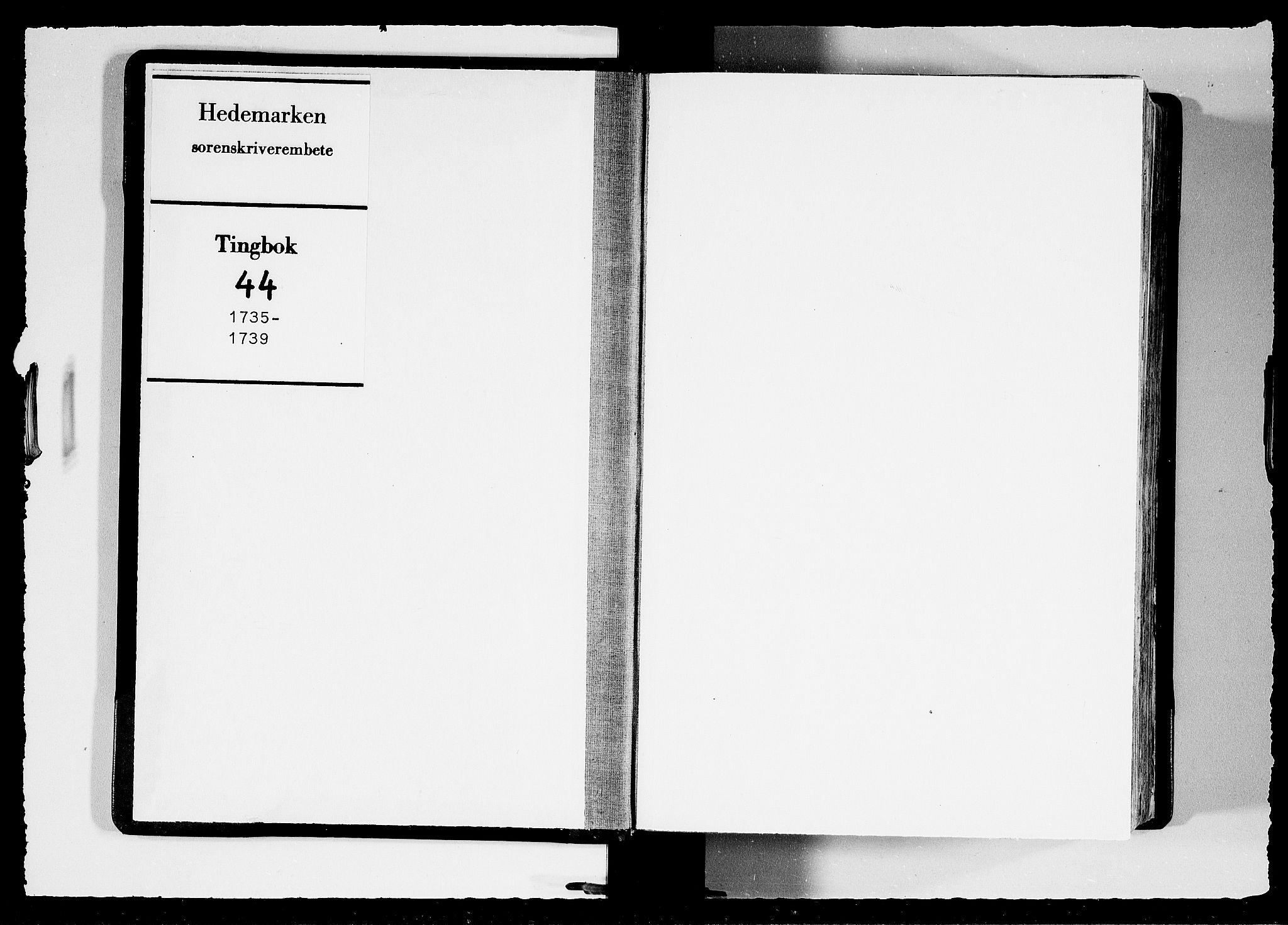Hedemarken sorenskriveri, SAH/TING-034/G/Gb/L0044: Tingbok, 1735-1739