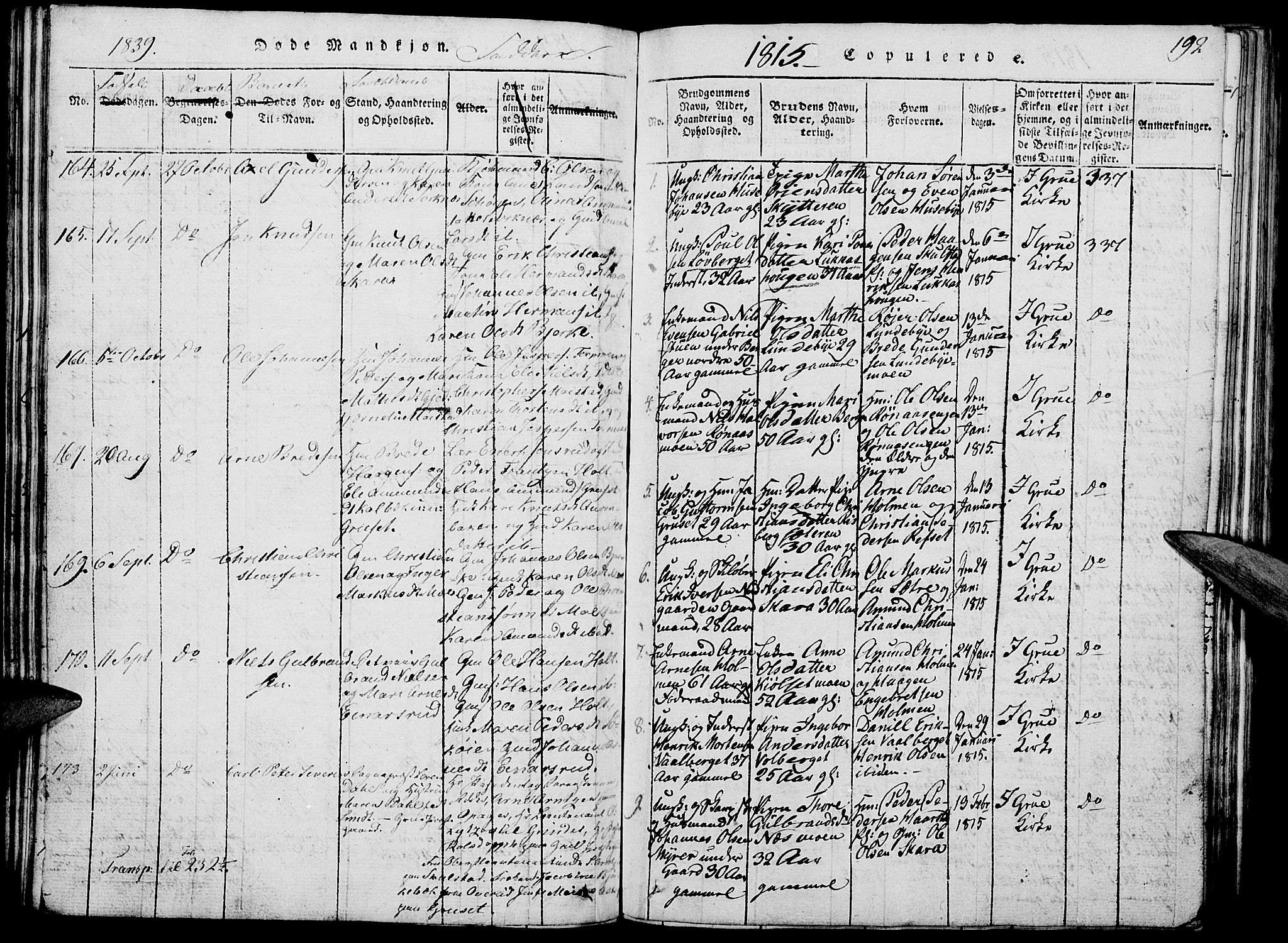 Grue prestekontor, SAH/PREST-036/H/Ha/Hab/L0002: Parish register (copy) no. 2, 1815-1841, p. 192