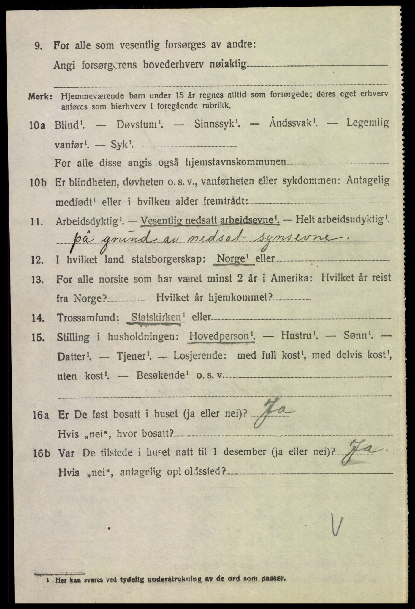 SAH, 1920 census for Alvdal, 1920, p. 1945