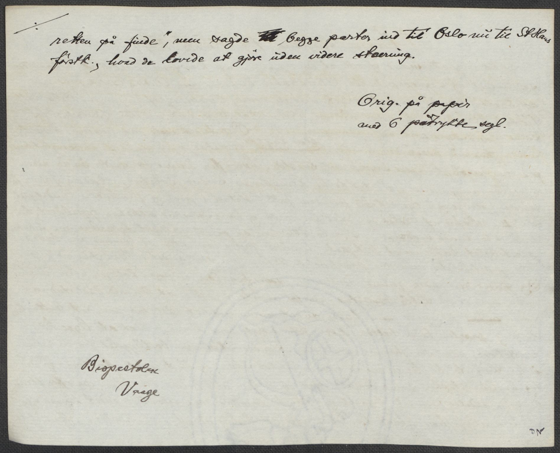 Riksarkivets diplomsamling, AV/RA-EA-5965/F15/L0013: Prestearkiv - Oppland, 1590-1657, p. 19