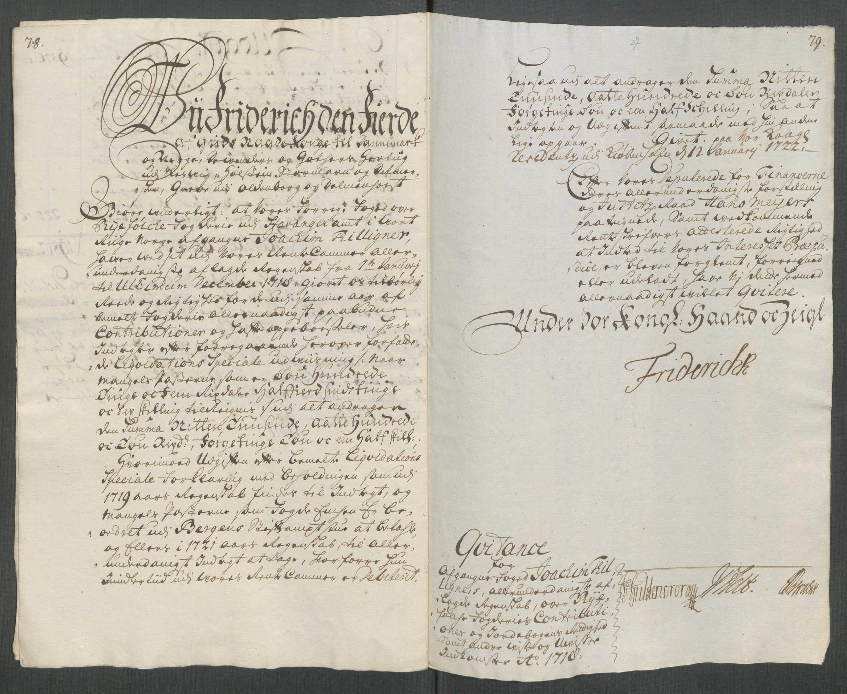 Rentekammeret inntil 1814, Reviderte regnskaper, Fogderegnskap, AV/RA-EA-4092/R47/L2871: Fogderegnskap Ryfylke, 1718, p. 21