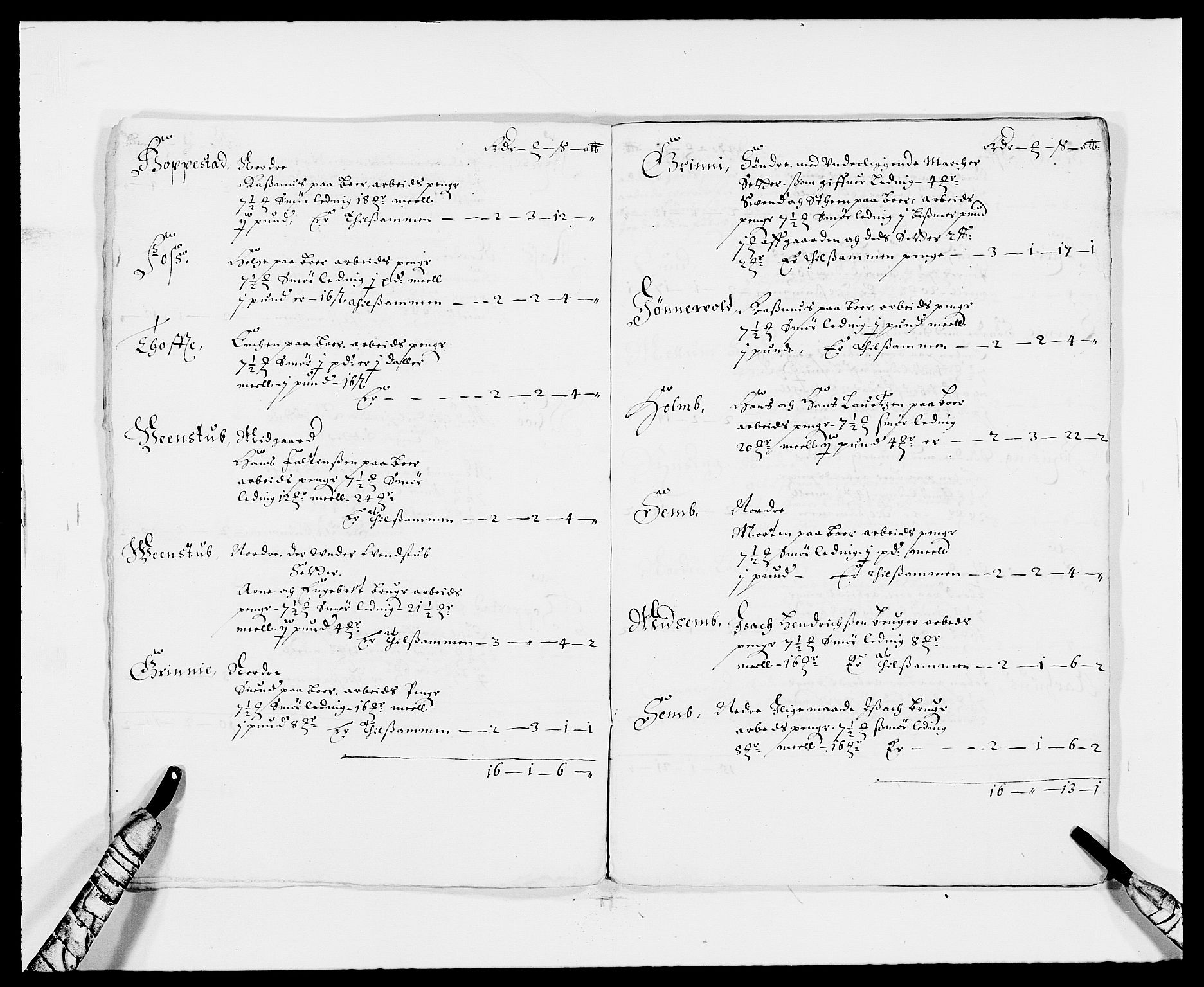 Rentekammeret inntil 1814, Reviderte regnskaper, Fogderegnskap, AV/RA-EA-4092/R34/L2042: Fogderegnskap Bamble, 1673-1675, p. 240