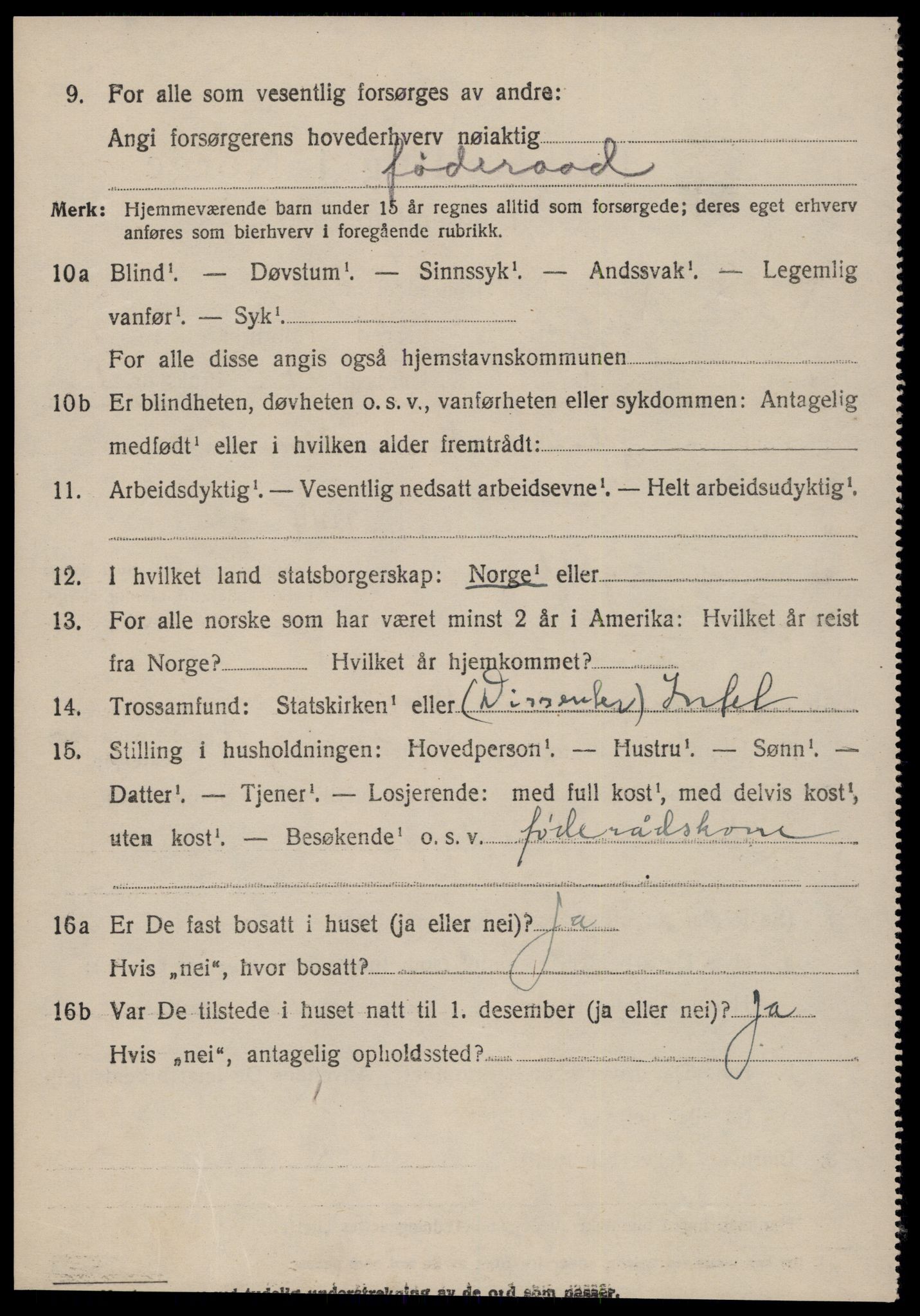SAT, 1920 census for Sykkylven, 1920, p. 3198