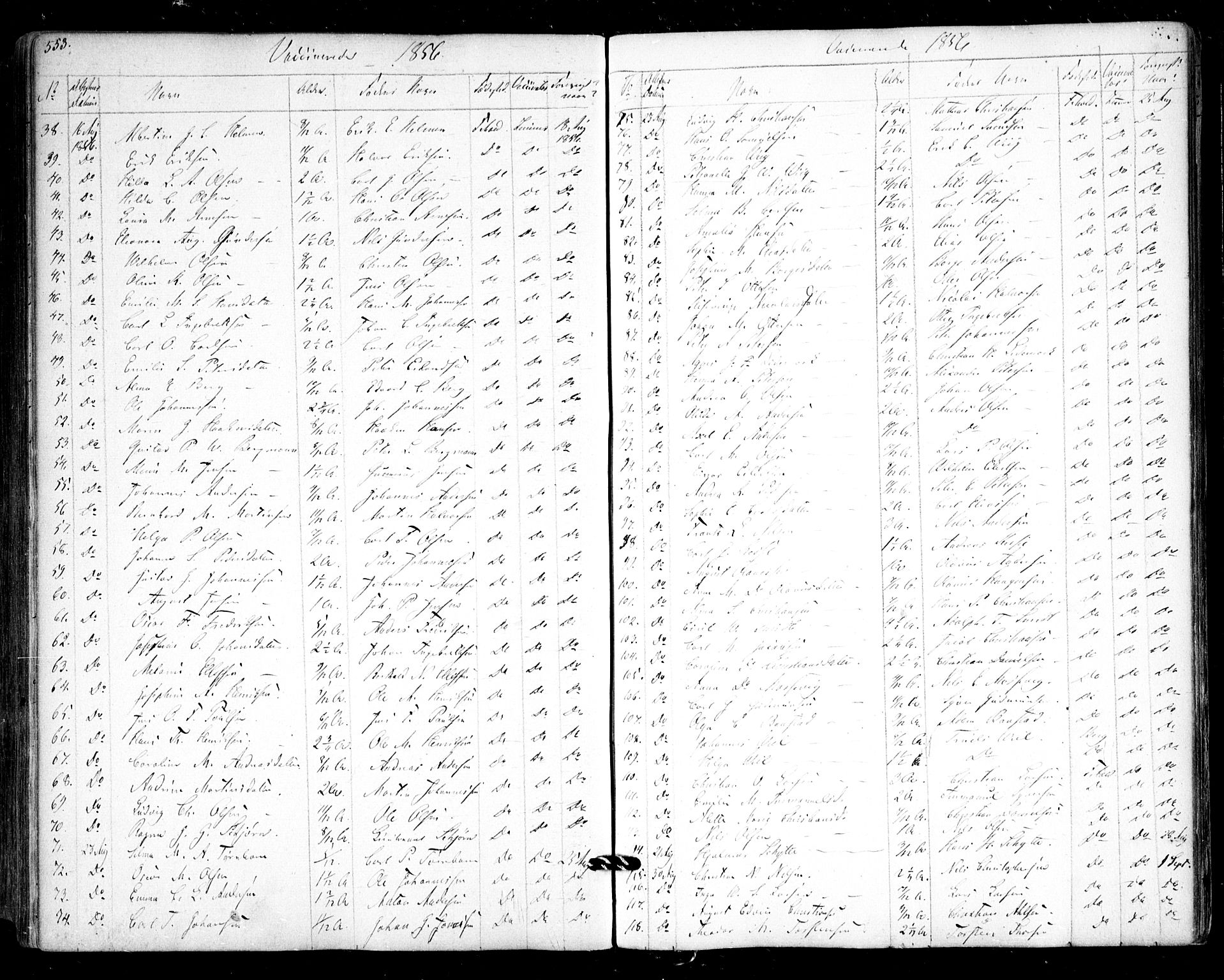 Halden prestekontor Kirkebøker, AV/SAO-A-10909/F/Fa/L0006: Parish register (official) no. I 6, 1845-1856, p. 553