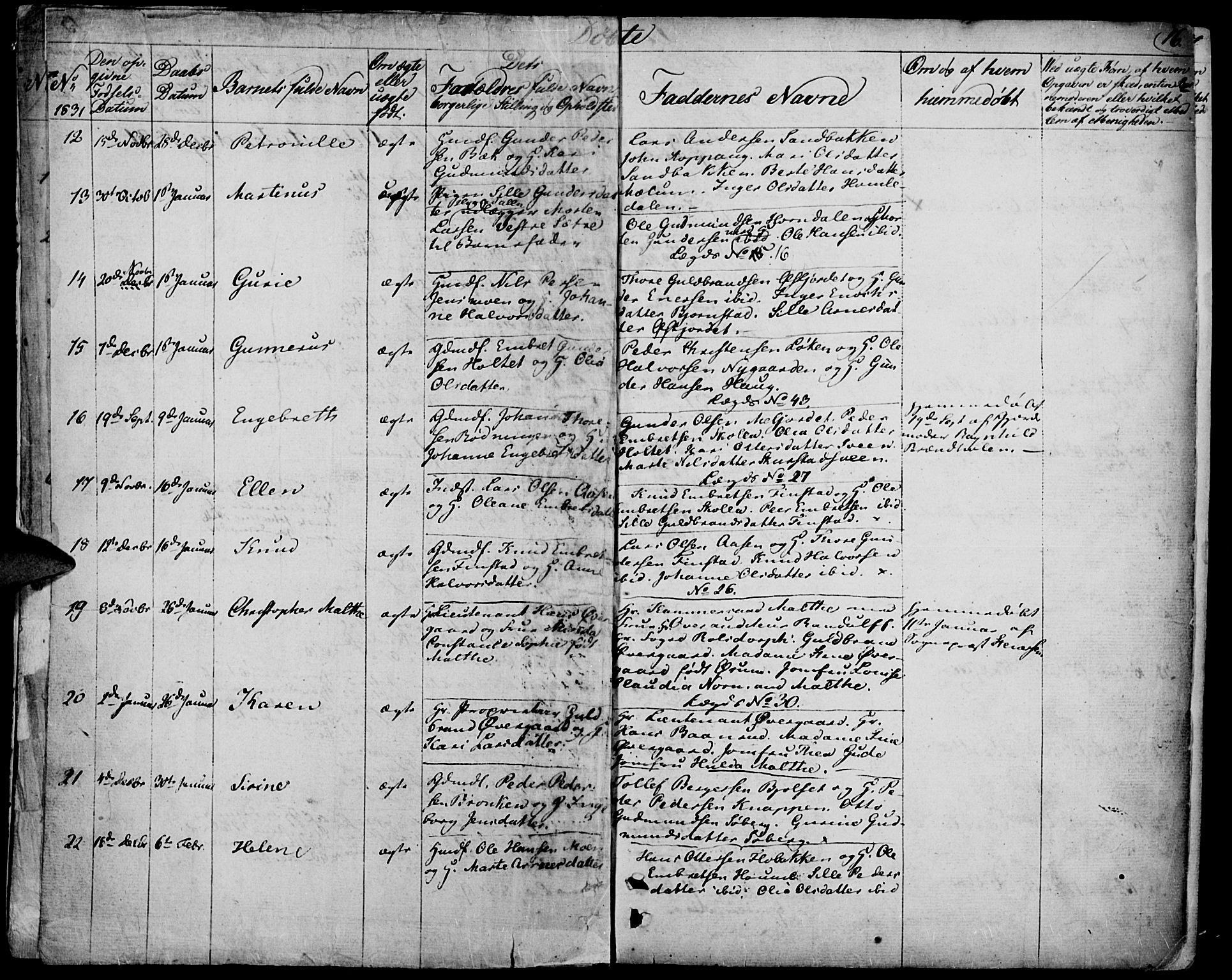 Elverum prestekontor, AV/SAH-PREST-044/H/Ha/Haa/L0008: Parish register (official) no. 8, 1830-1842, p. 16