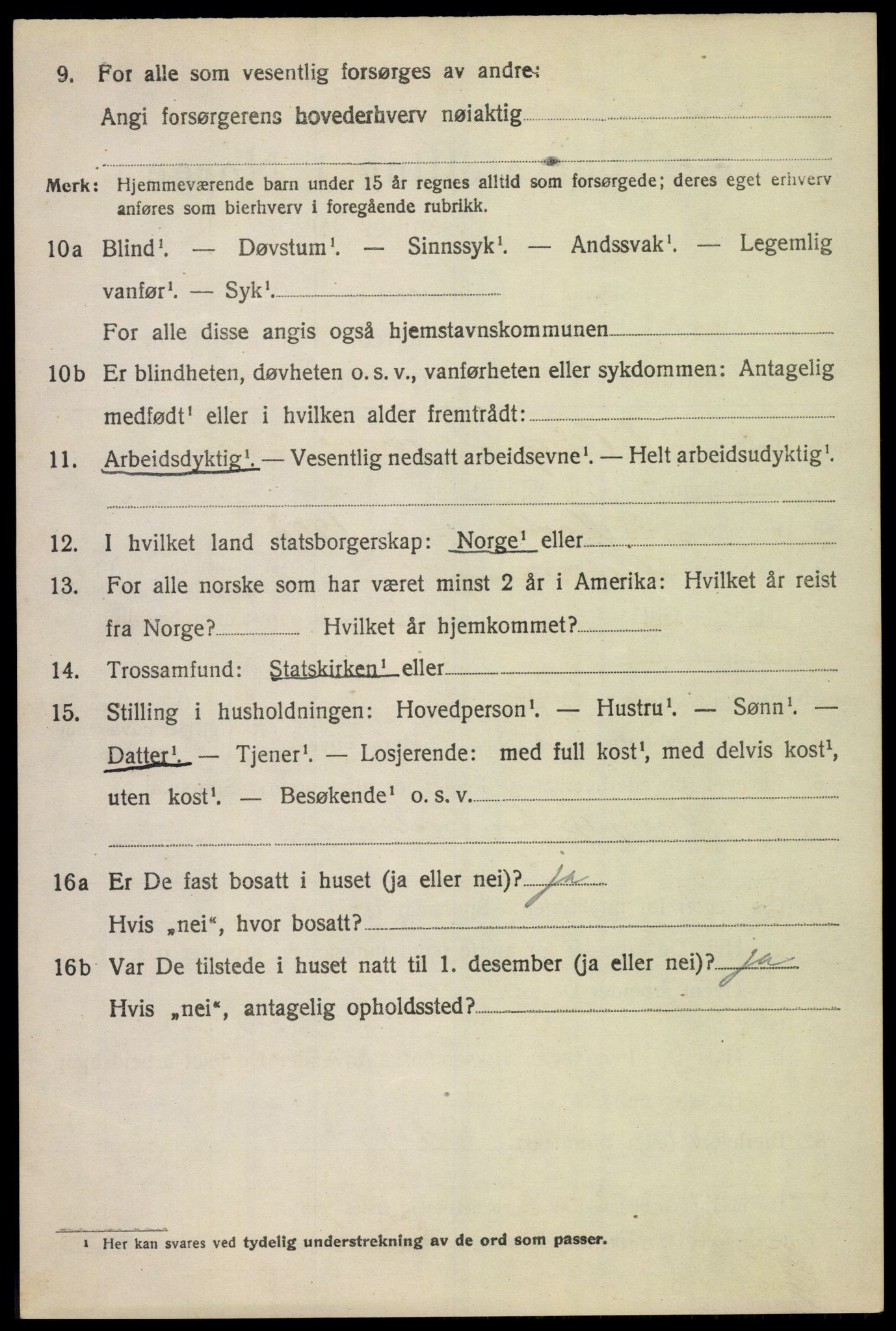 SAH, 1920 census for Nord-Fron, 1920, p. 6683