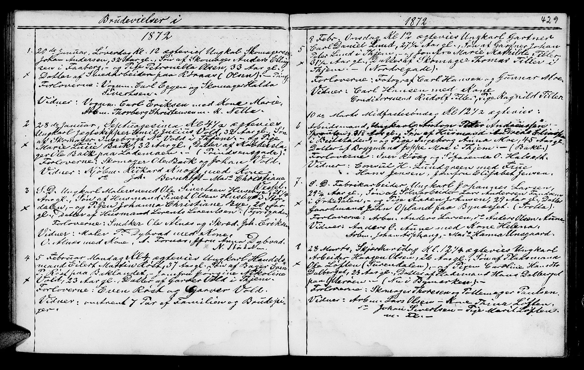 Ministerialprotokoller, klokkerbøker og fødselsregistre - Sør-Trøndelag, SAT/A-1456/602/L0140: Parish register (copy) no. 602C08, 1864-1872, p. 428-429