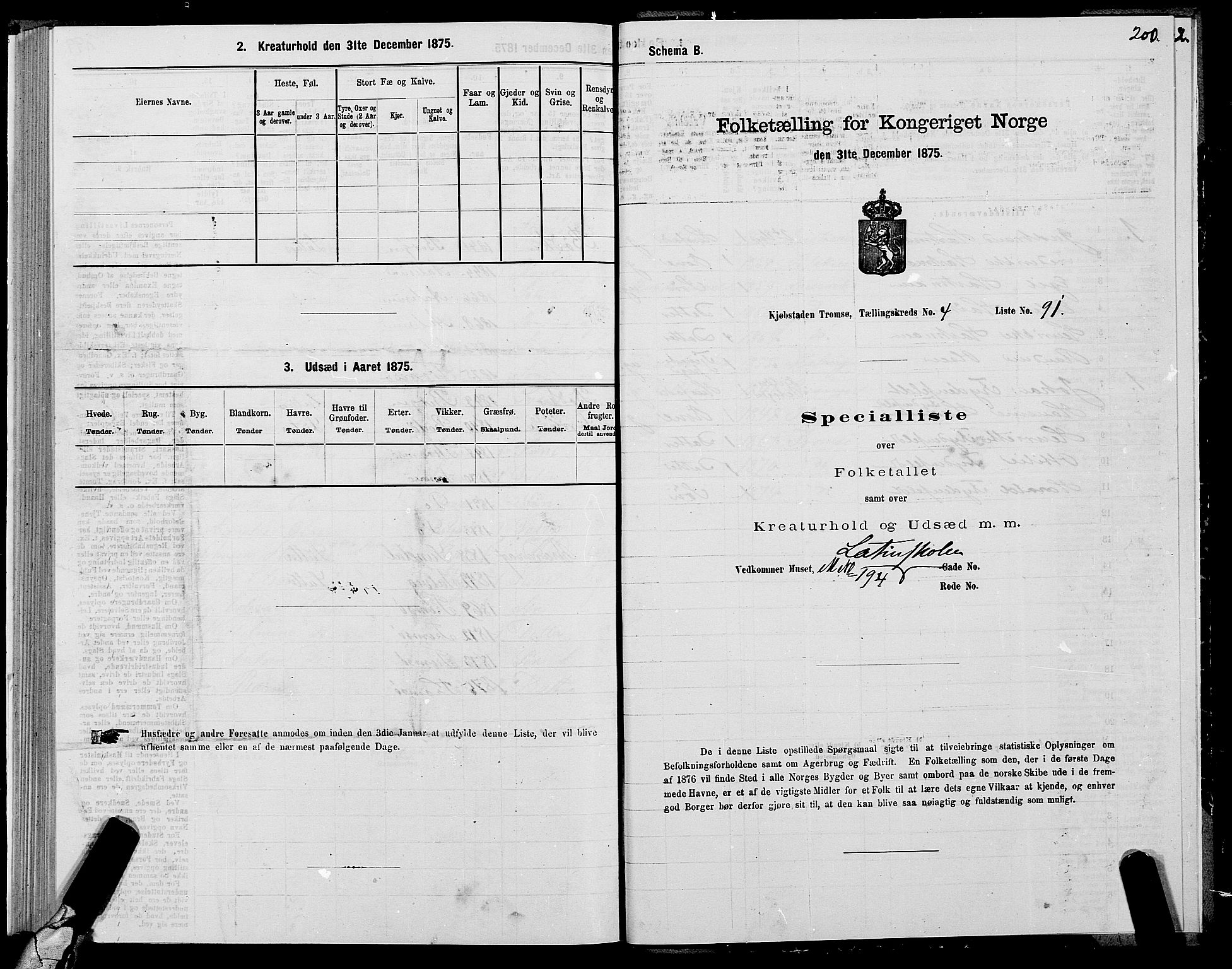 SATØ, 1875 census for 1902P Tromsø, 1875, p. 3200