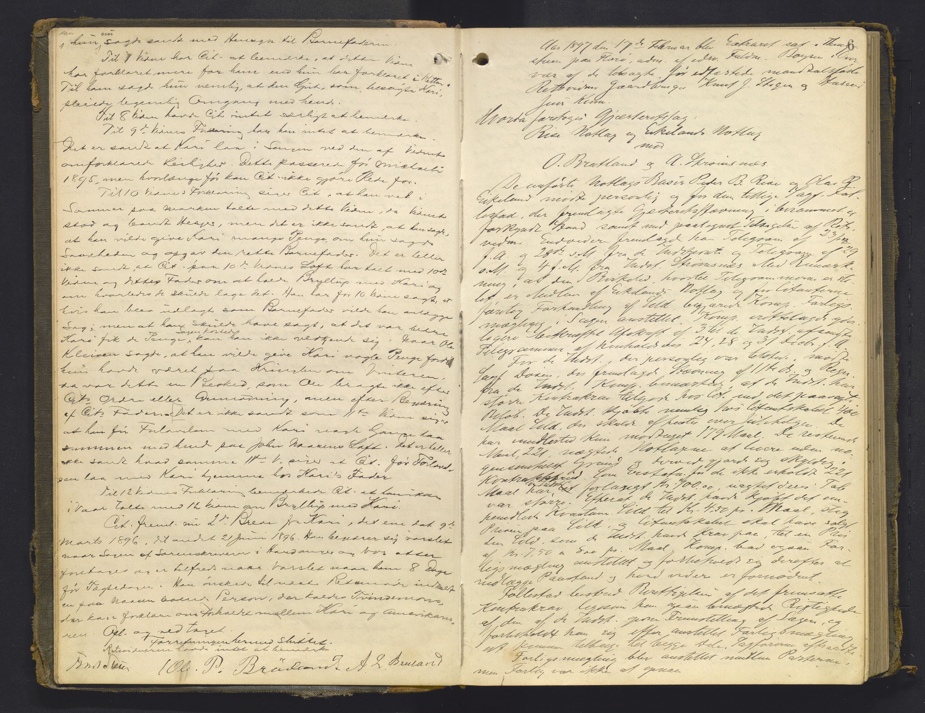 Sunnfjord tingrett, AV/SAB-A-3201/1/F/Fb/Fba/L0054: Ekstrarettsprotokoll, 1891-1908, p. 5b-6a