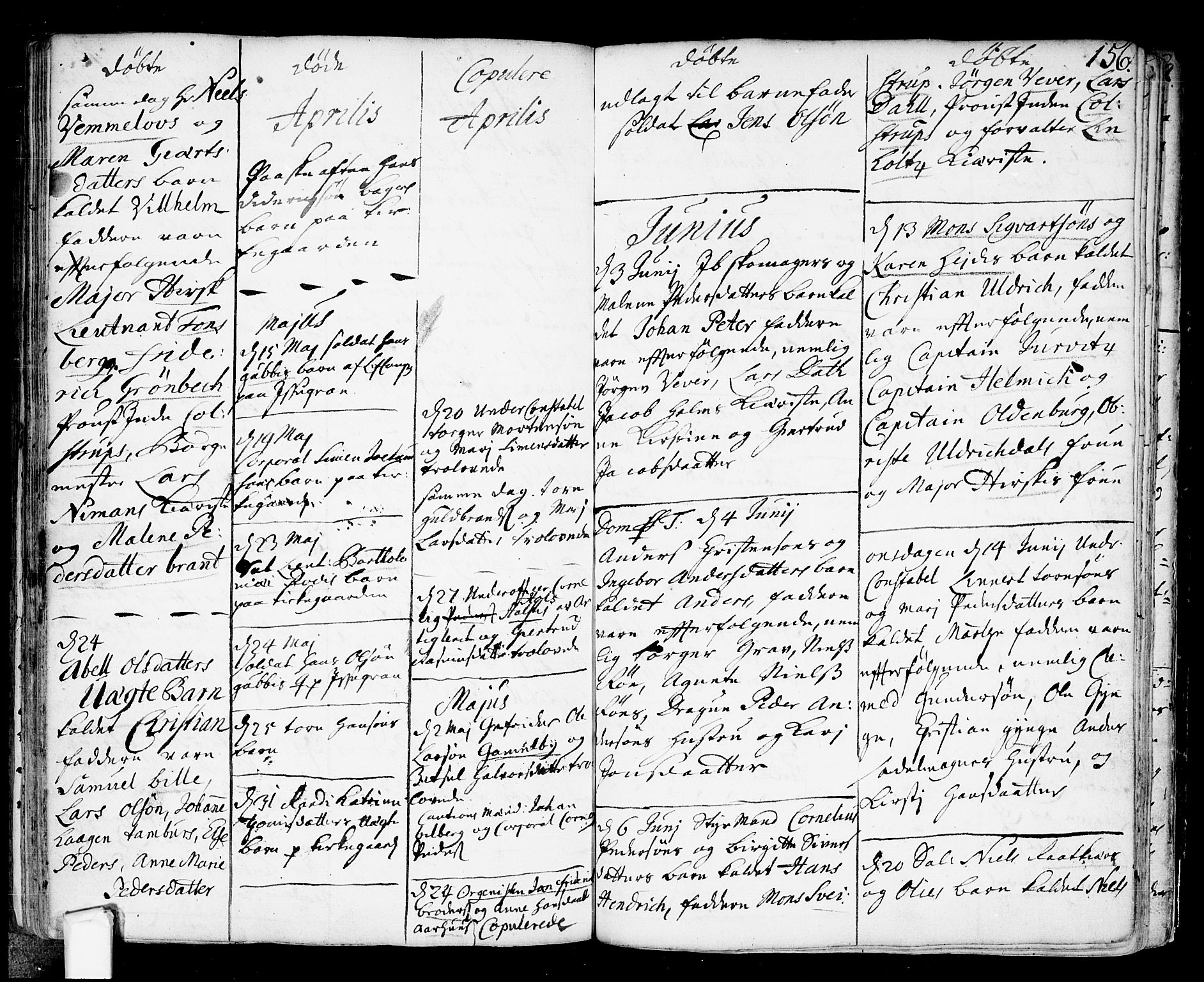 Fredrikstad prestekontor Kirkebøker, AV/SAO-A-11082/F/Fa/L0001: Parish register (official) no. 1, 1717-1731, p. 156