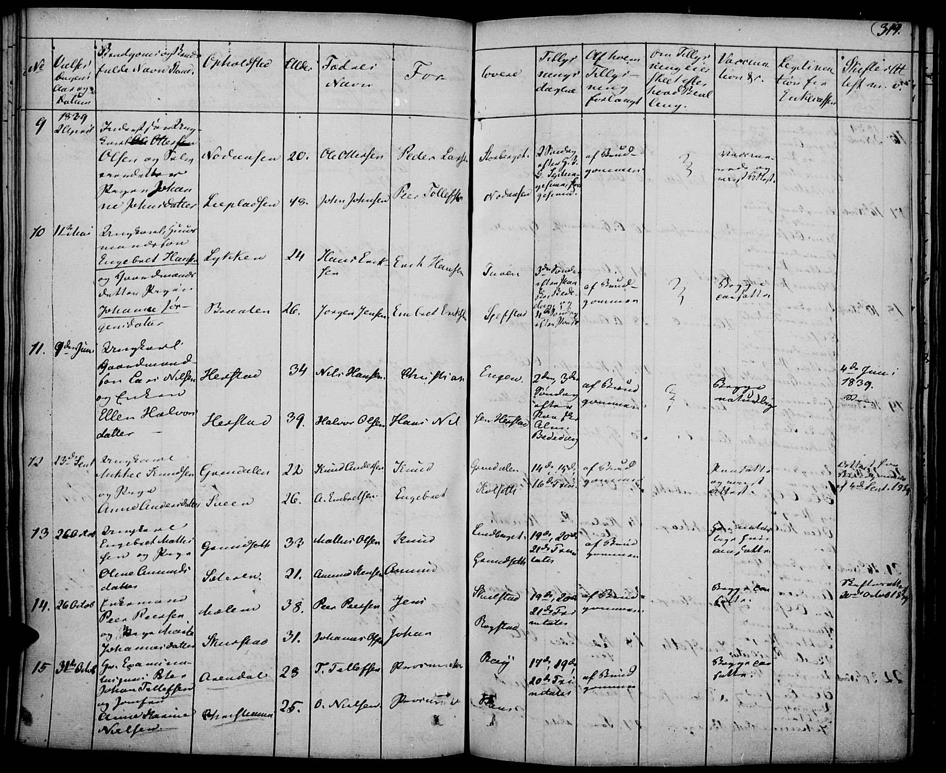 Elverum prestekontor, AV/SAH-PREST-044/H/Ha/Haa/L0008: Parish register (official) no. 8, 1830-1842, p. 319