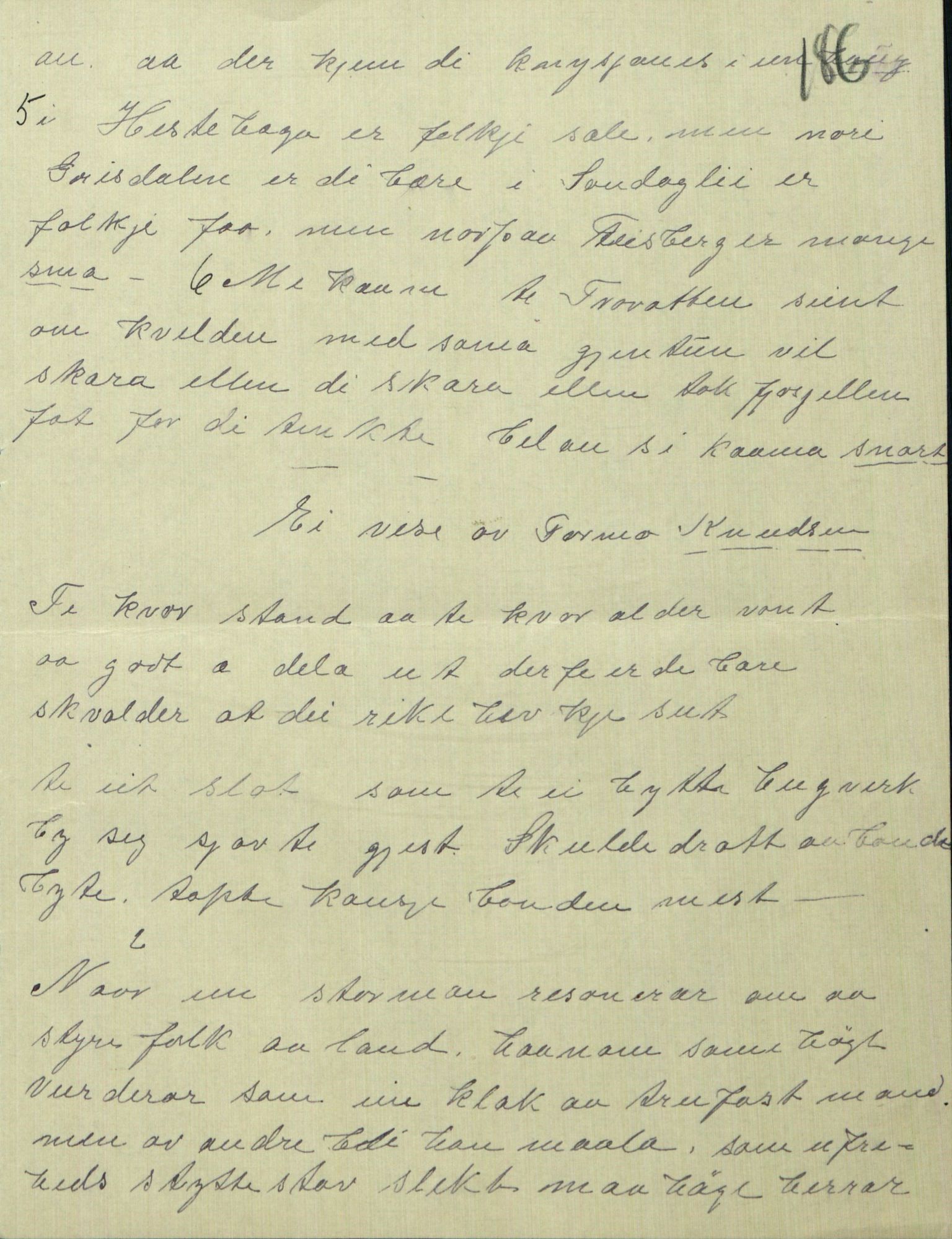 Rikard Berge, TEMU/TGM-A-1003/F/L0005/0002: 160-200 / 161 Oppskrifter av Rikard Berge, Aanund Olsnes m.fl. , 1905-1929, p. 186