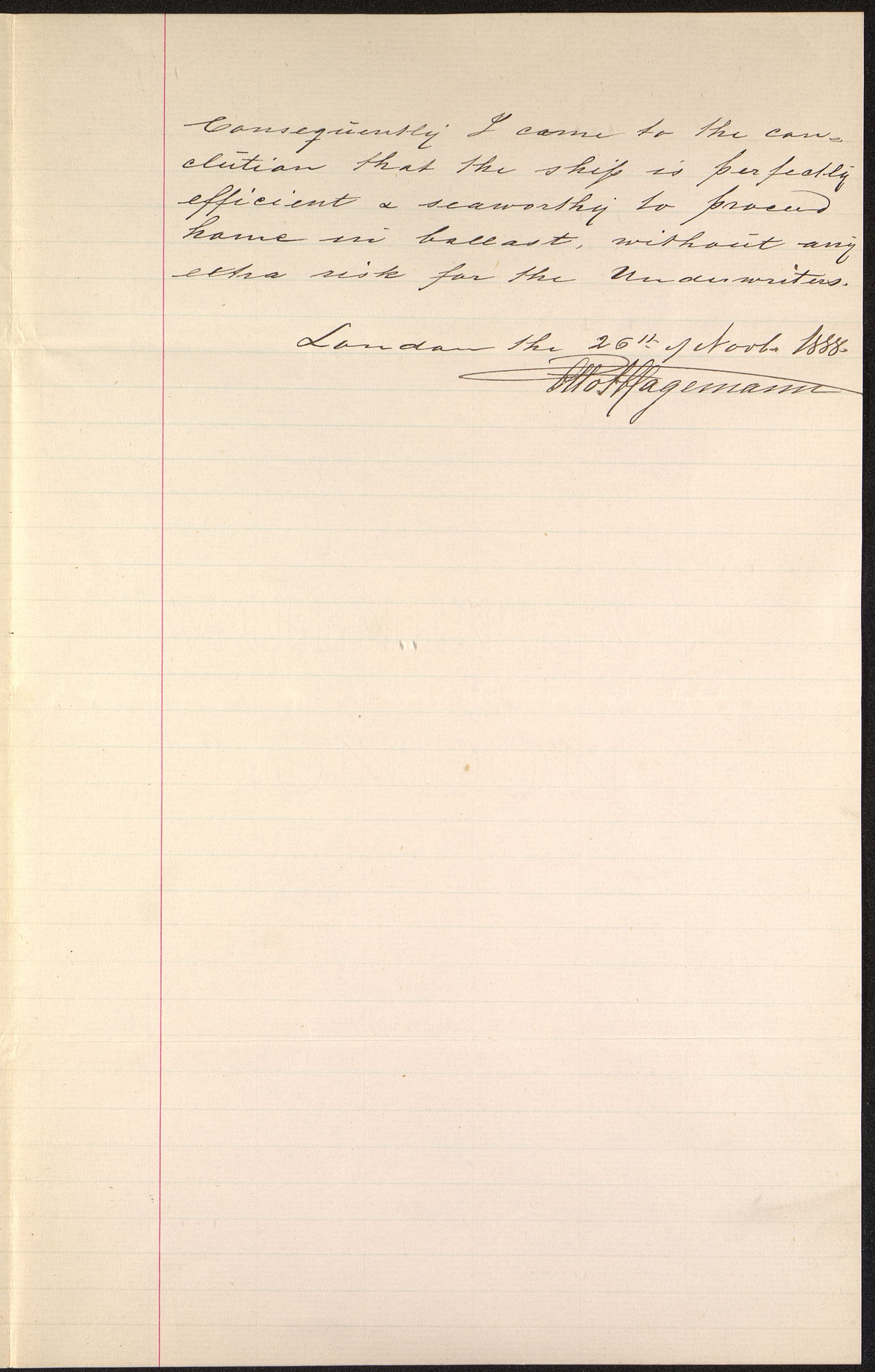 Pa 63 - Østlandske skibsassuranceforening, VEMU/A-1079/G/Ga/L0023/0001: Havaridokumenter / Carl Johan, Titania, Norrøna, Thor, Try, Louise, 1888, p. 35