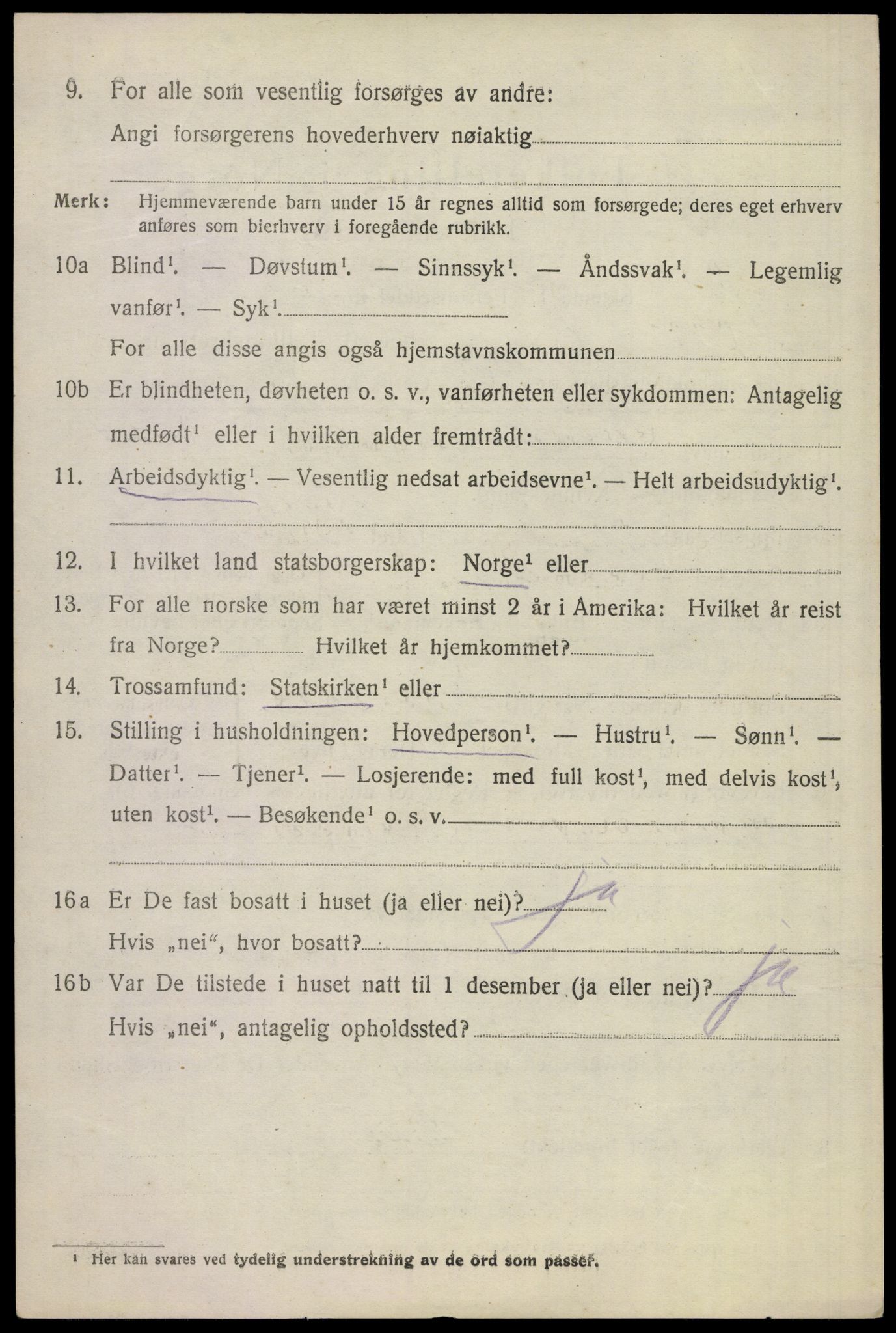 SAKO, 1920 census for Sem, 1920, p. 7060