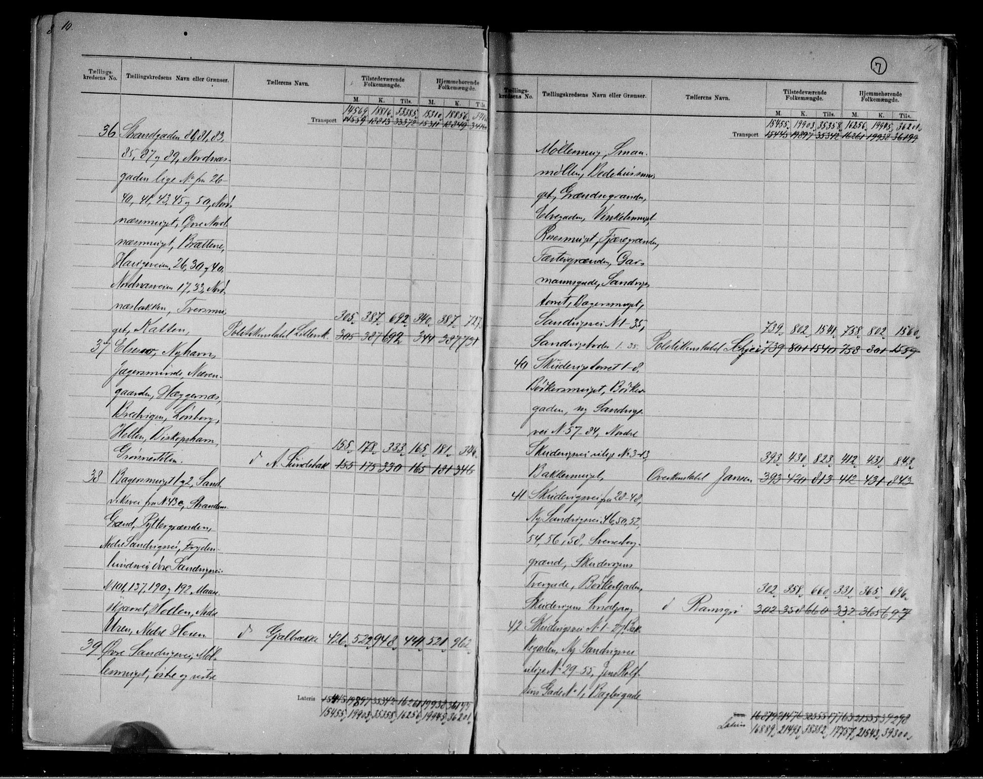 RA, 1891 Census for 1301 Bergen, 1891, p. 7