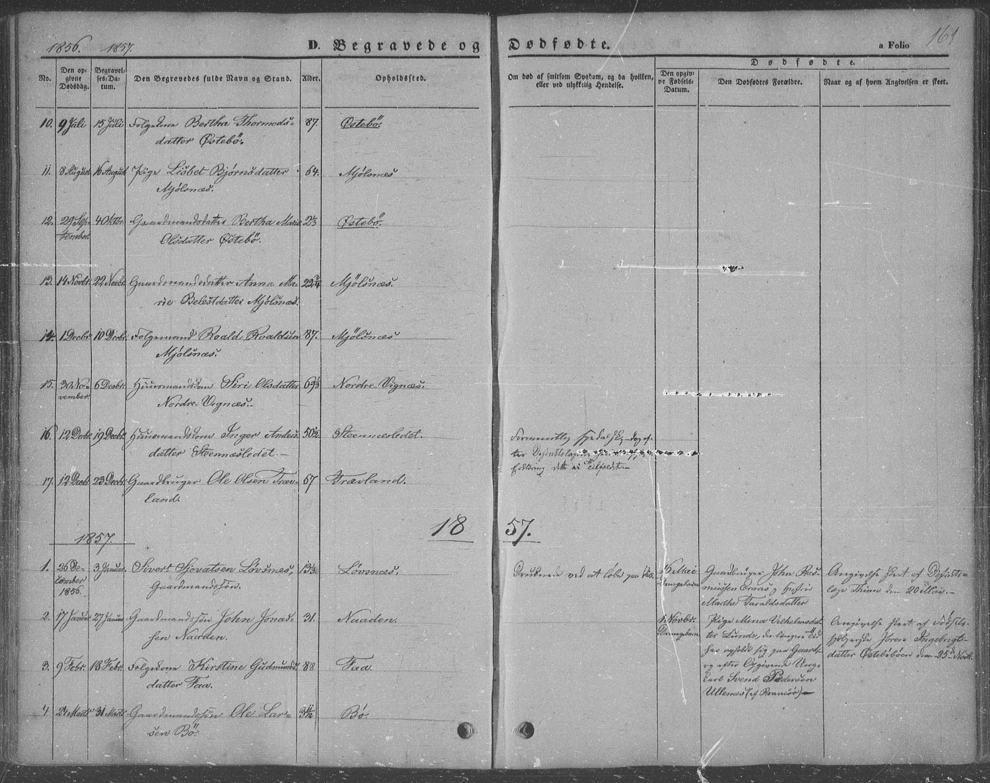 Finnøy sokneprestkontor, SAST/A-101825/H/Ha/Haa/L0007: Parish register (official) no. A 7, 1847-1862, p. 161