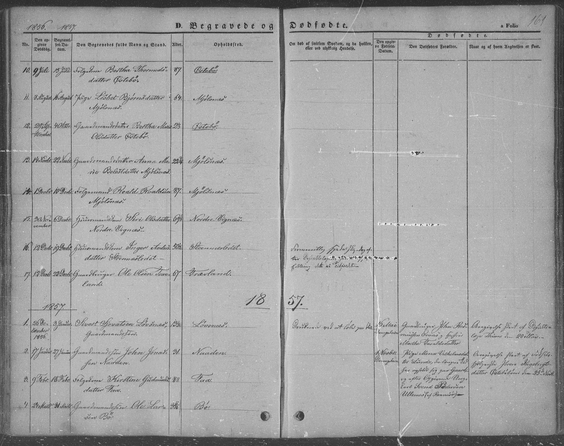 Finnøy sokneprestkontor, AV/SAST-A-101825/H/Ha/Haa/L0007: Parish register (official) no. A 7, 1847-1862, p. 161