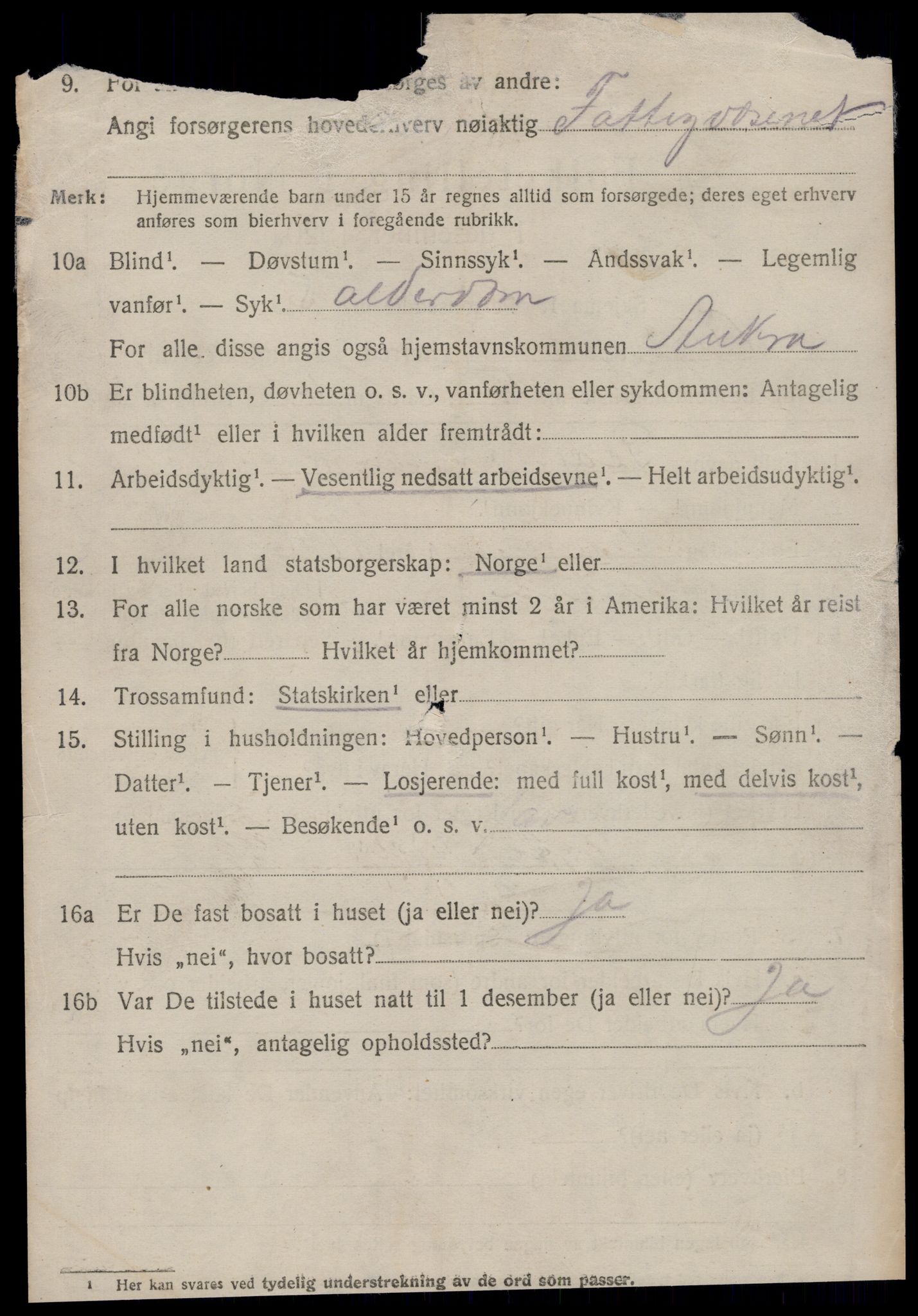 SAT, 1920 census for Aukra, 1920, p. 1738