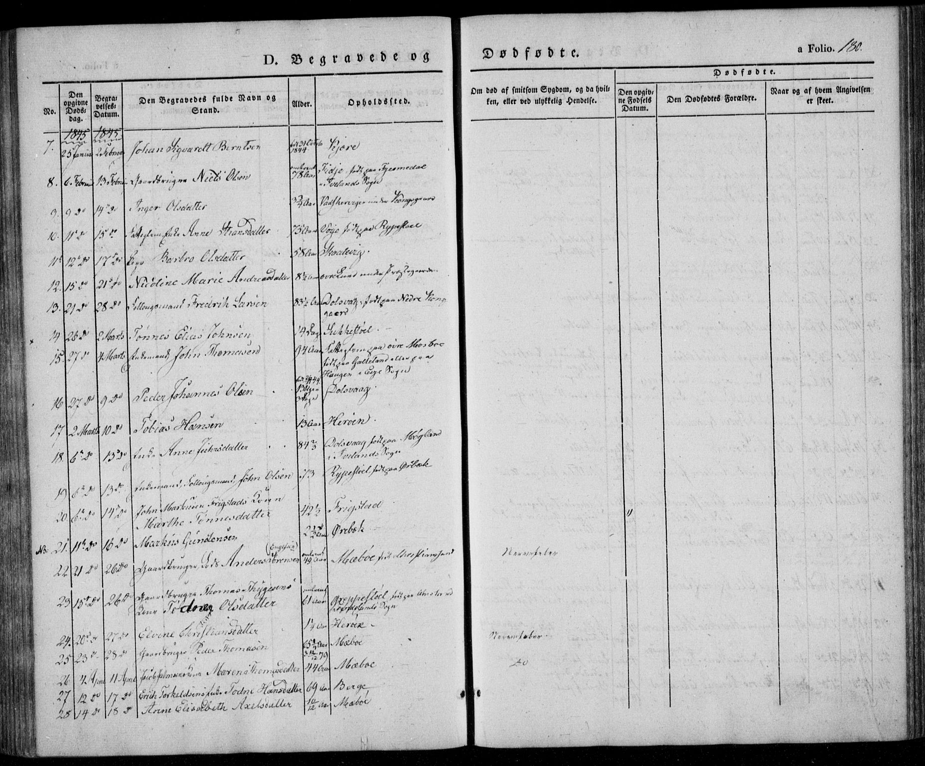 Oddernes sokneprestkontor, AV/SAK-1111-0033/F/Fa/Faa/L0006: Parish register (official) no. A 6, 1838-1851, p. 180