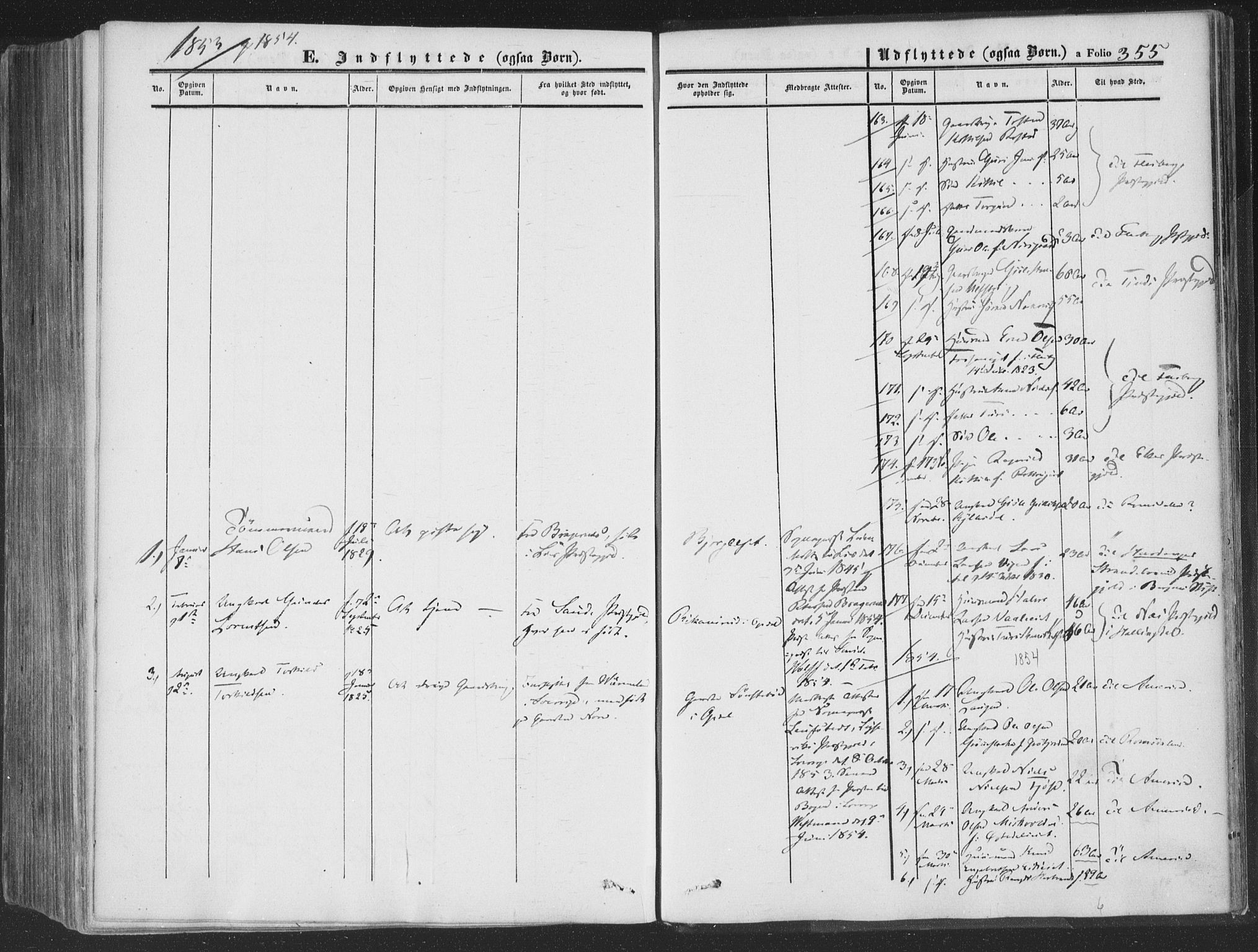 Rollag kirkebøker, AV/SAKO-A-240/F/Fa/L0008: Parish register (official) no. I 8, 1847-1860, p. 355