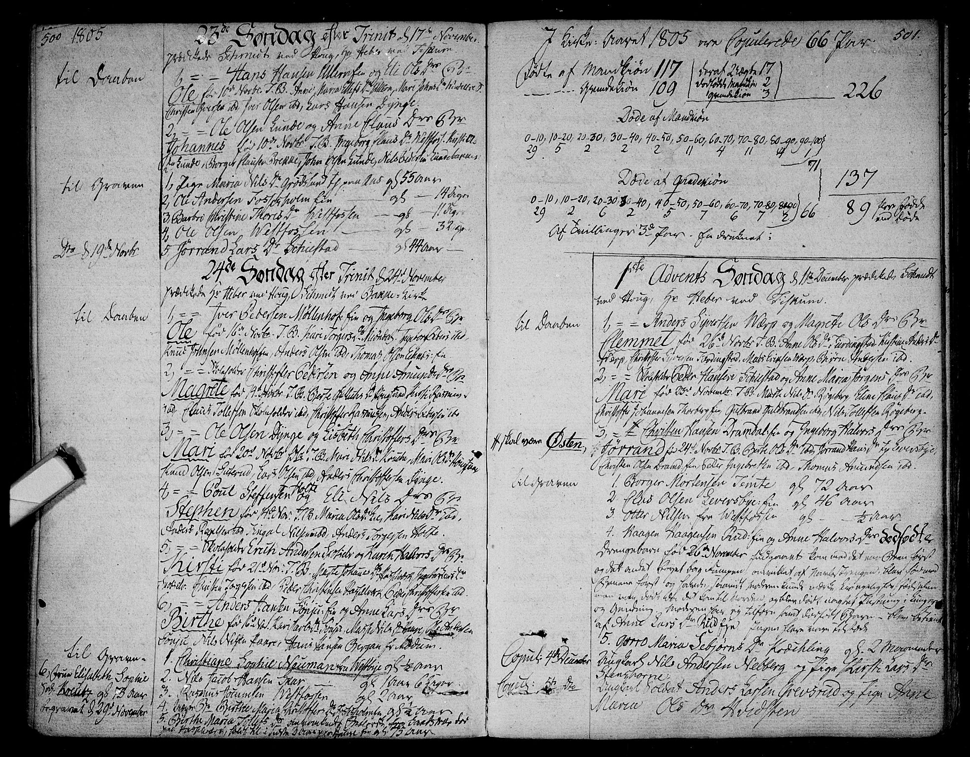 Eiker kirkebøker, AV/SAKO-A-4/F/Fa/L0009: Parish register (official) no. I 9, 1789-1806, p. 500-501