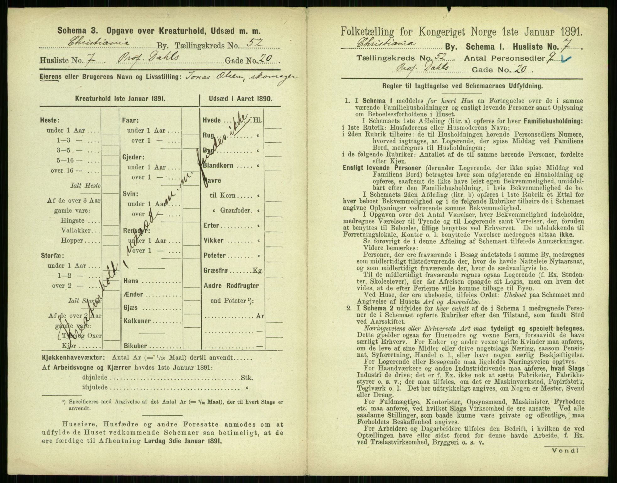 RA, 1891 census for 0301 Kristiania, 1891, p. 29559