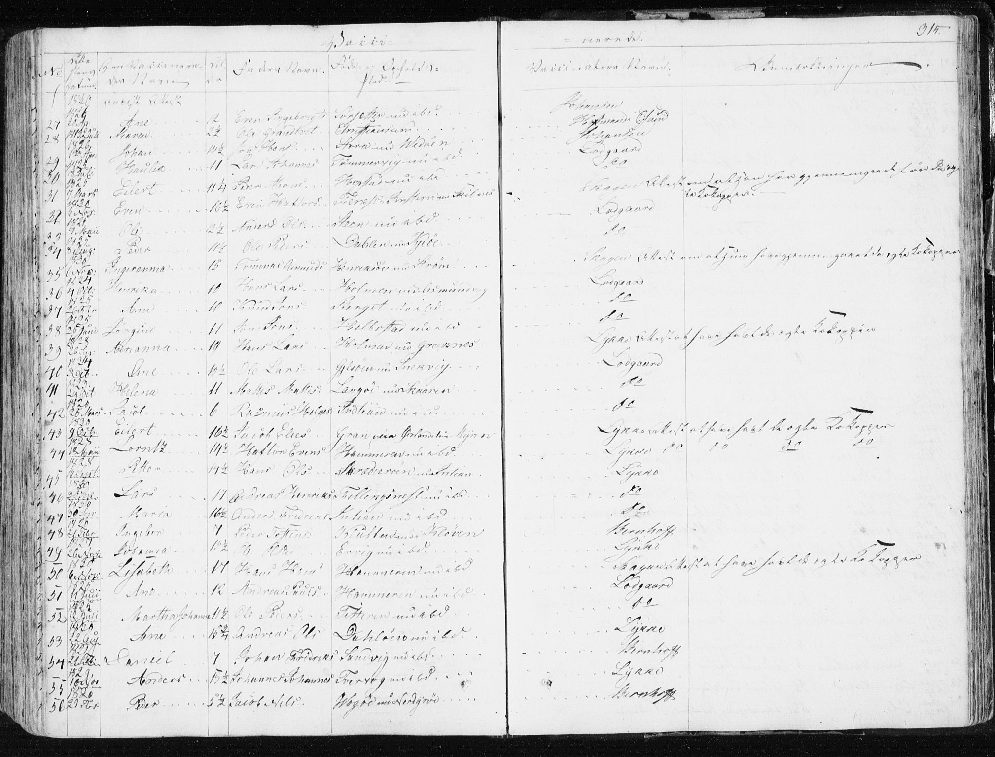 Ministerialprotokoller, klokkerbøker og fødselsregistre - Sør-Trøndelag, AV/SAT-A-1456/634/L0528: Parish register (official) no. 634A04, 1827-1842, p. 315