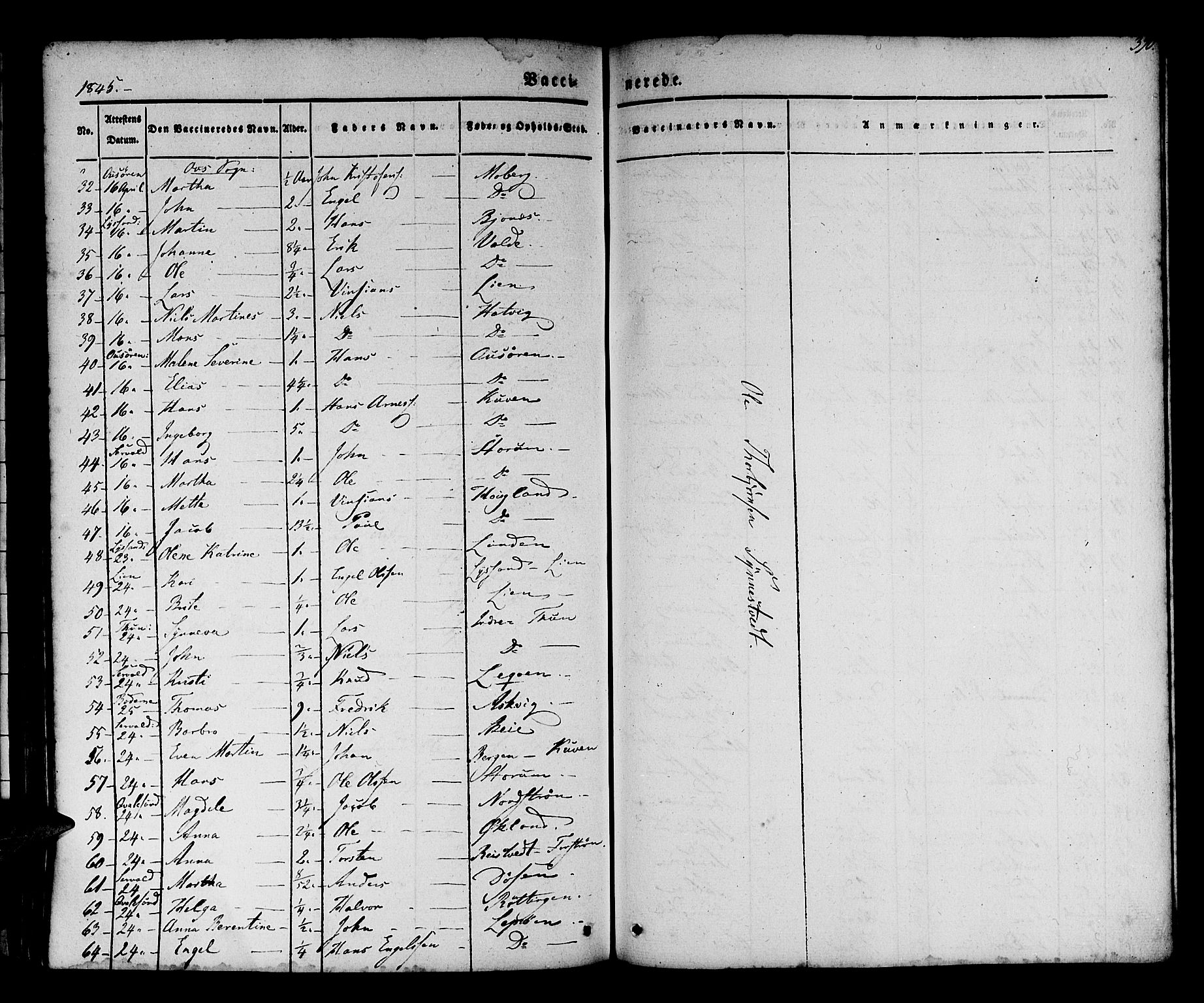 Os sokneprestembete, AV/SAB-A-99929: Parish register (official) no. A 15, 1839-1851, p. 390