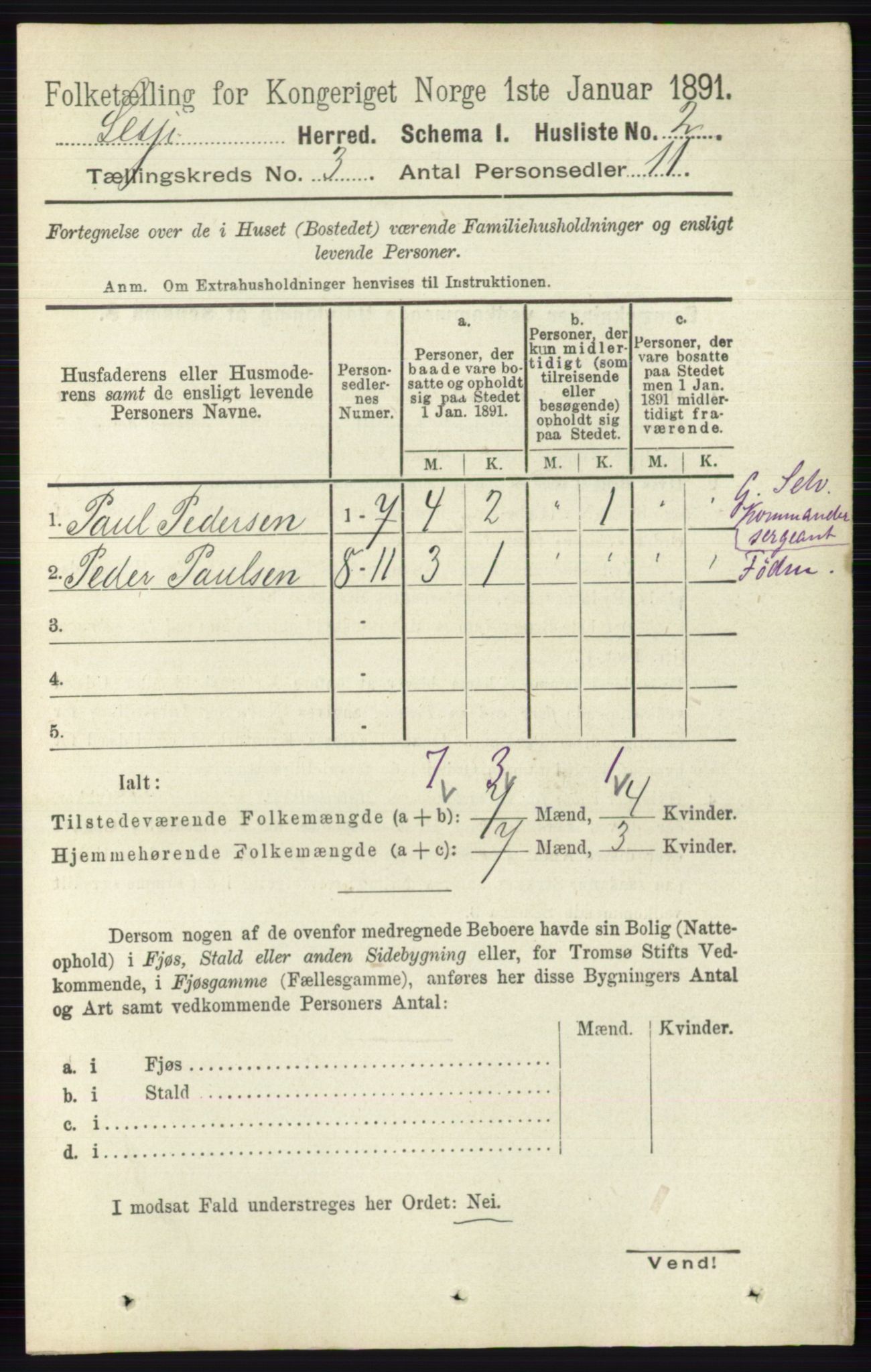 RA, 1891 census for 0512 Lesja, 1891, p. 571