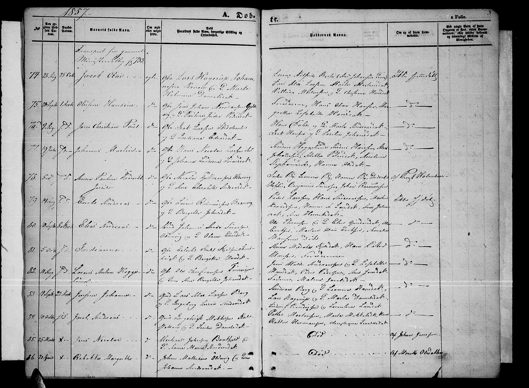 Tromsøysund sokneprestkontor, SATØ/S-1304/G/Gb/L0001klokker: Parish register (copy) no. 1, 1857-1869, p. 3