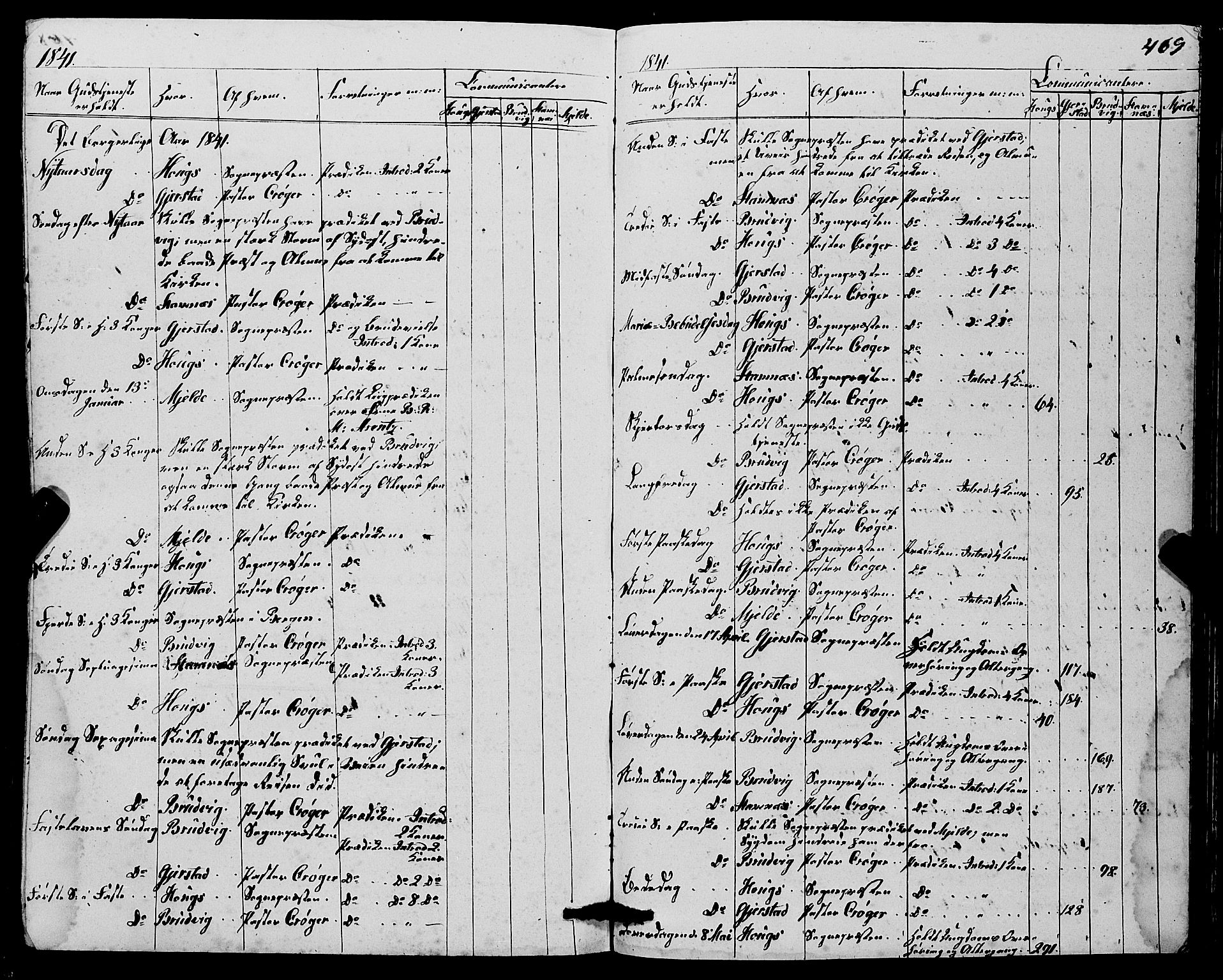 Haus sokneprestembete, AV/SAB-A-75601/H/Haa: Parish register (official) no. A 15, 1838-1847, p. 469