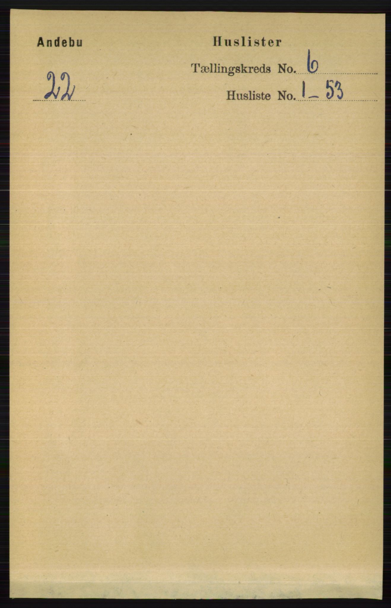 RA, 1891 census for 0719 Andebu, 1891, p. 3062