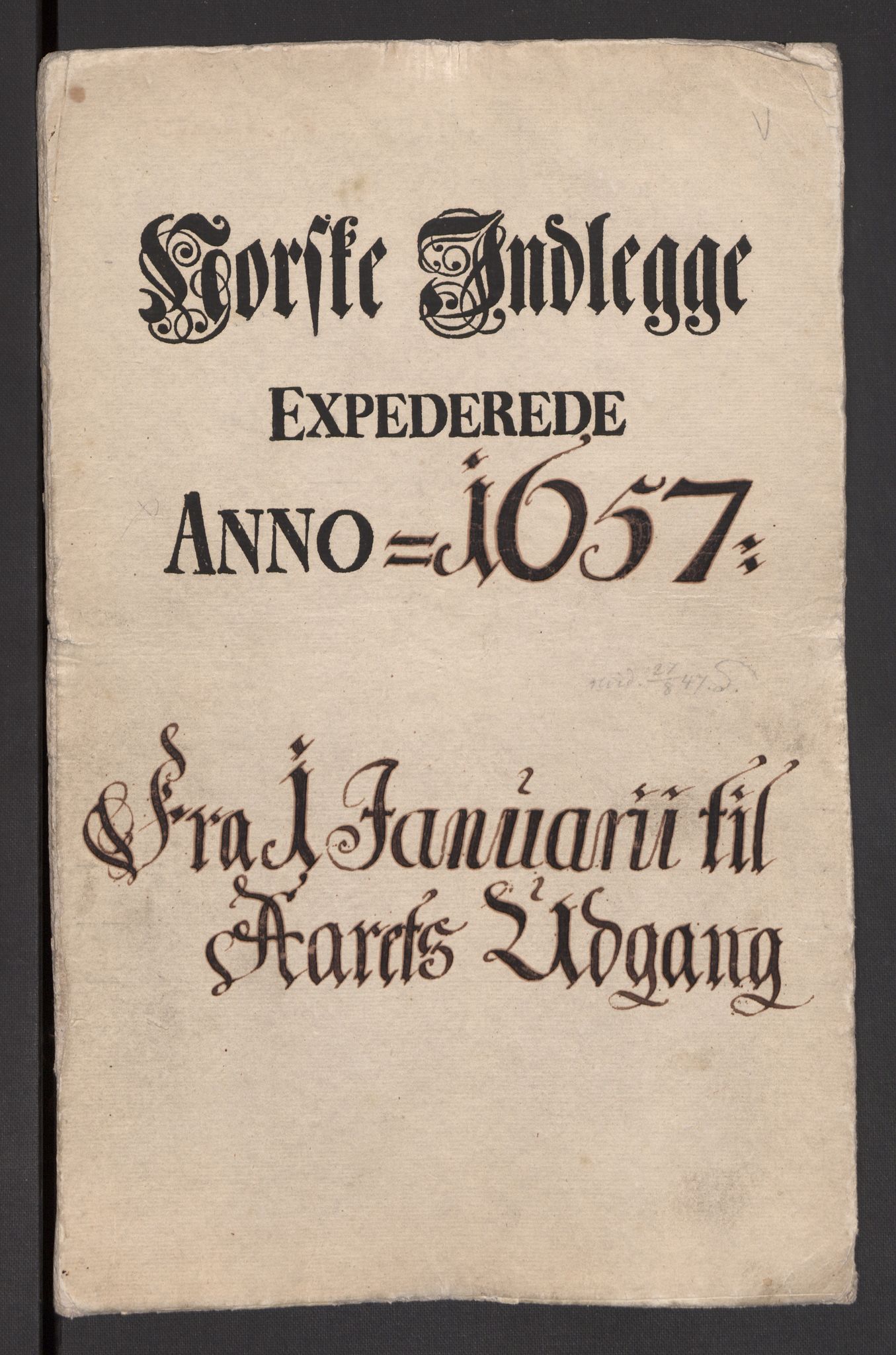 Danske Kanselli 1572-1799, AV/RA-EA-3023/F/Fc/Fcc/Fcca/L0018: Norske innlegg 1572-1799, 1657-1658, p. 2