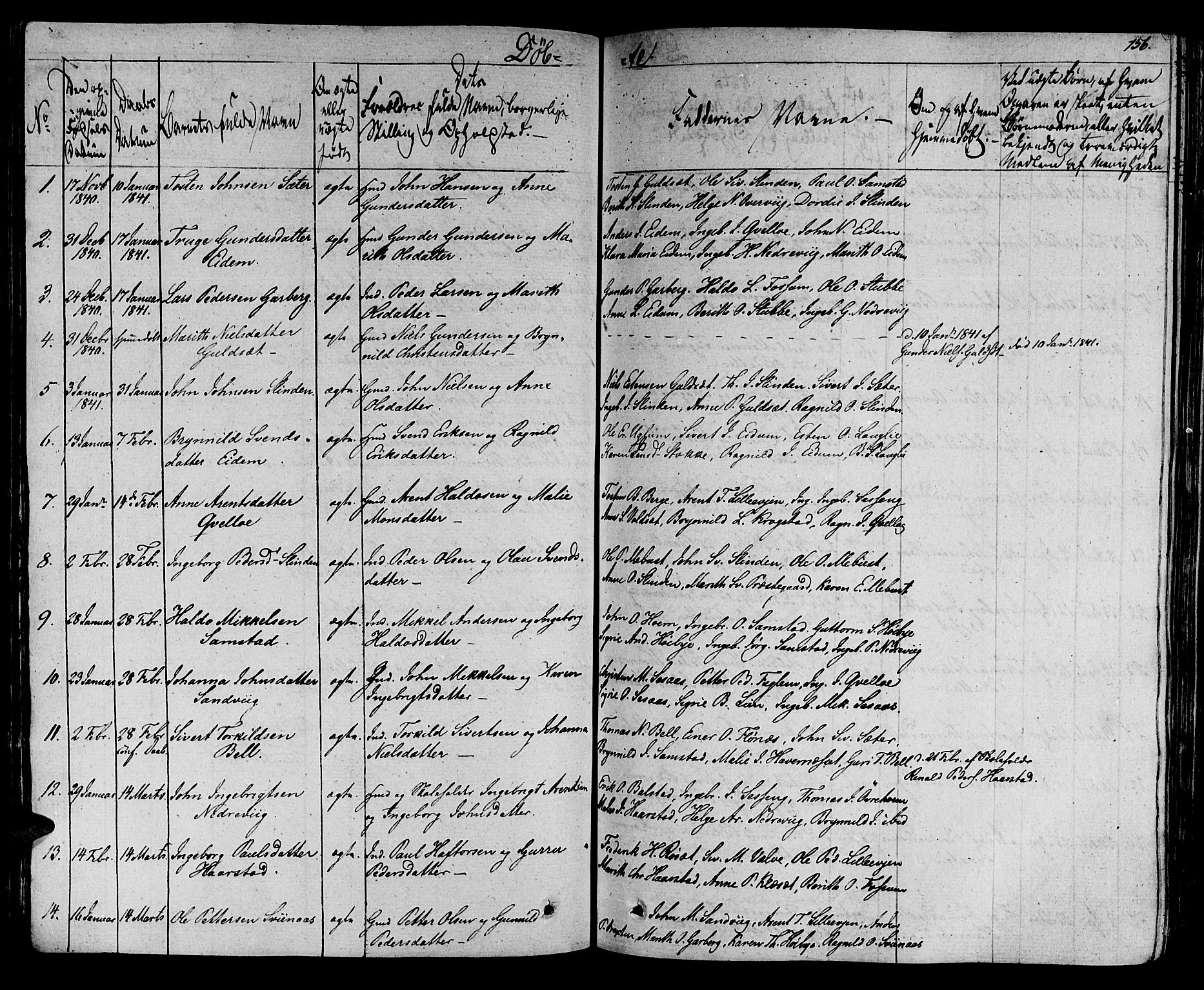 Ministerialprotokoller, klokkerbøker og fødselsregistre - Sør-Trøndelag, SAT/A-1456/695/L1143: Parish register (official) no. 695A05 /1, 1824-1842, p. 156