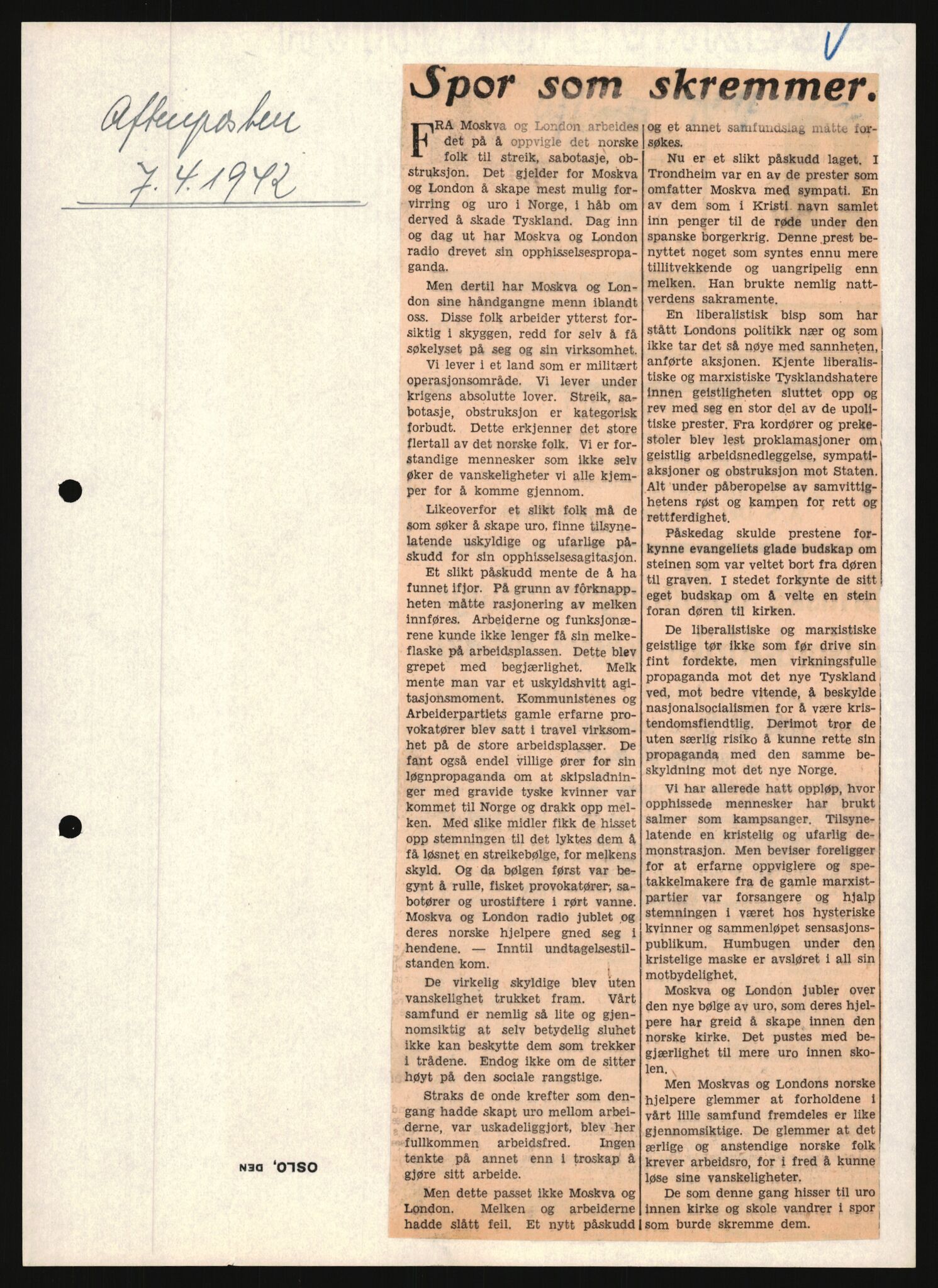 Forsvarets Overkommando. 2 kontor. Arkiv 11.4. Spredte tyske arkivsaker, AV/RA-RAFA-7031/D/Dar/Darb/L0013: Reichskommissariat - Hauptabteilung Vervaltung, 1917-1942, p. 1628