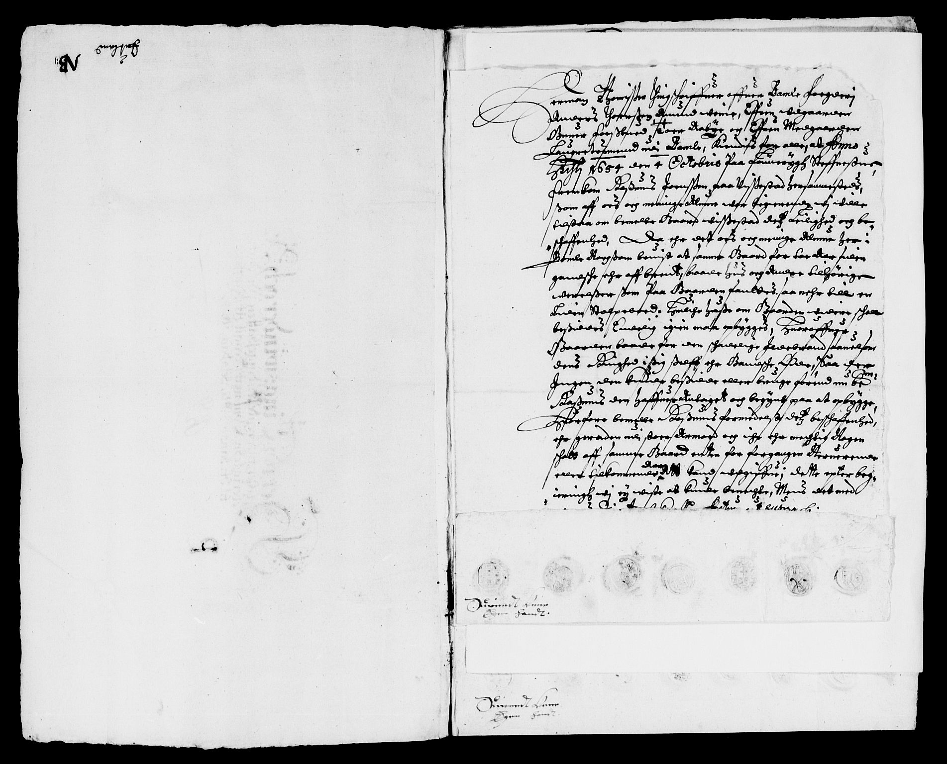 Rentekammeret inntil 1814, Reviderte regnskaper, Lensregnskaper, AV/RA-EA-5023/R/Rb/Rbp/L0041: Bratsberg len, 1654-1656