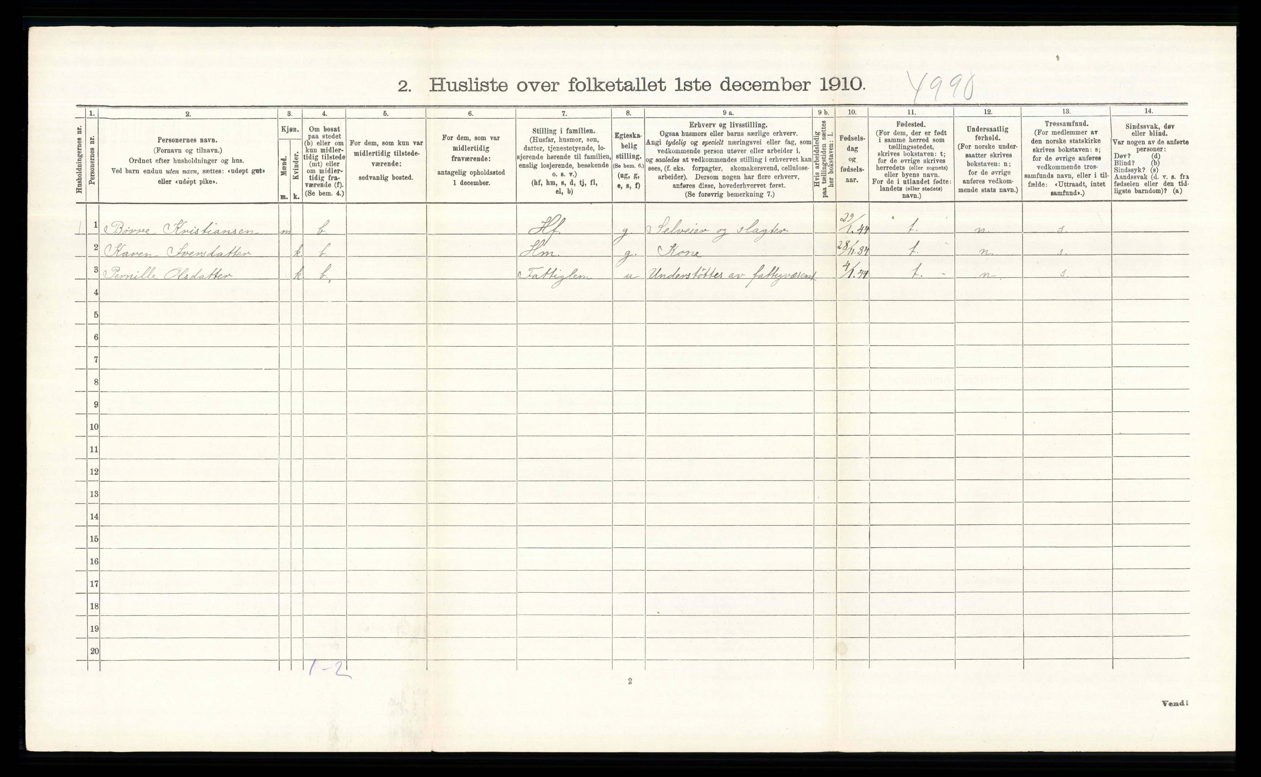 RA, 1910 census for Ringsaker, 1910, p. 1376