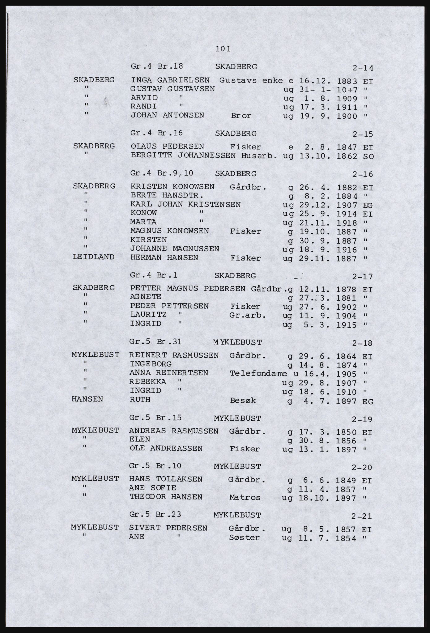 SAST, Copy of 1920 census for Dalane, 1920, p. 549