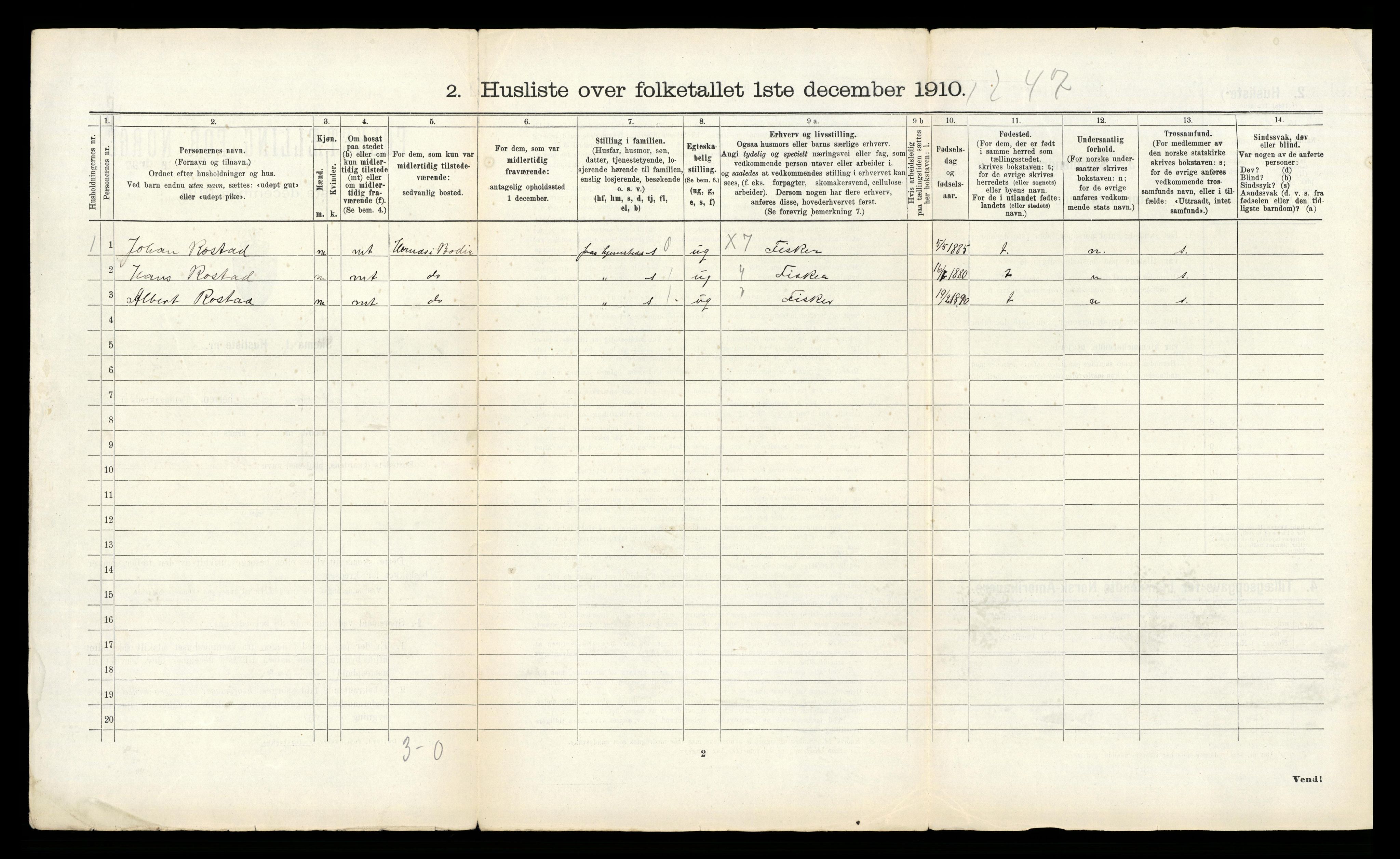 RA, 1910 census for Bodin, 1910, p. 626