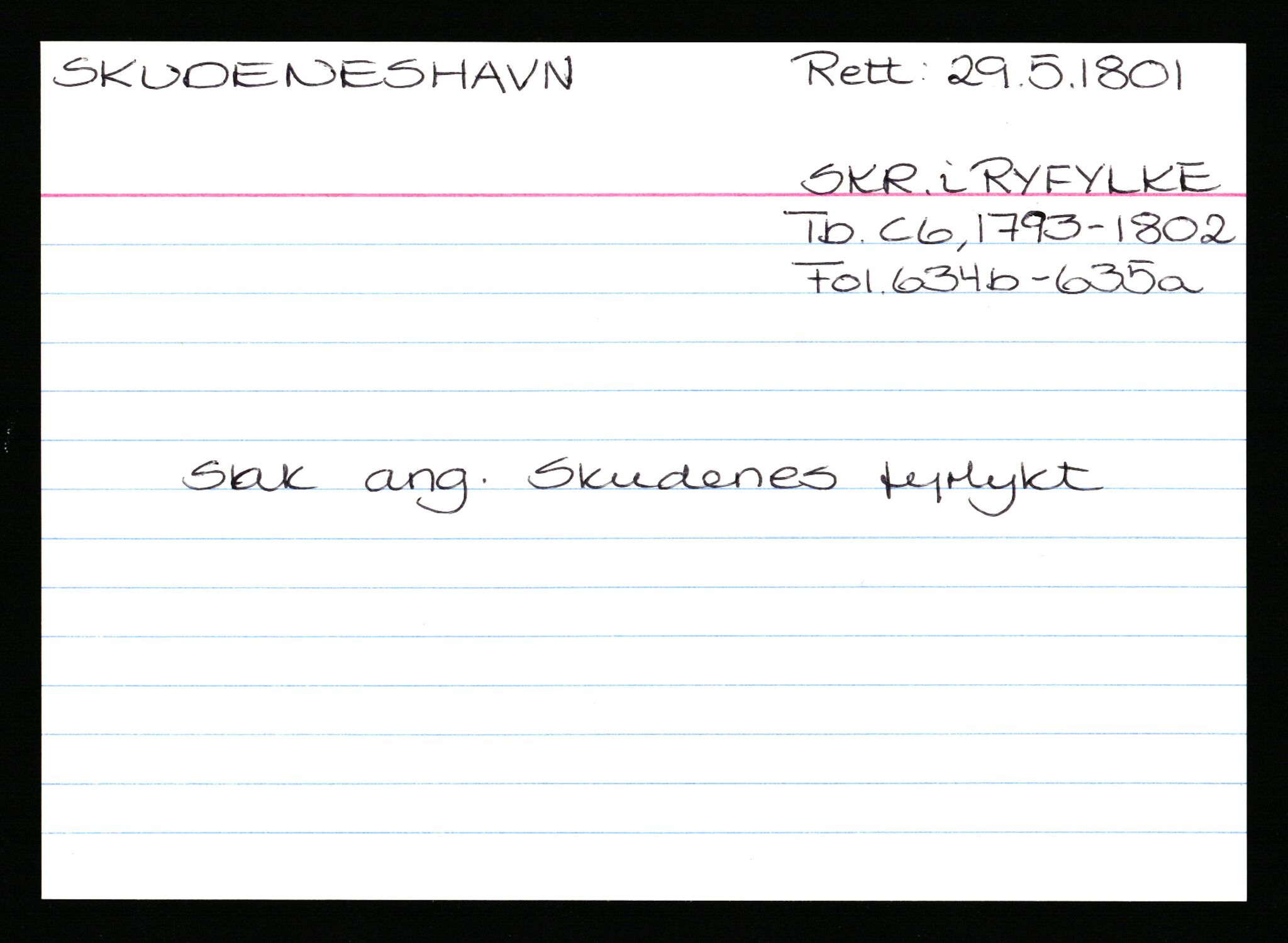 Statsarkivet i Stavanger, AV/SAST-A-101971/03/Y/Ym/L0053: Åstedskort sortert etter gårdsnavn: Skudeneshavn - Solbjør, 1600-1950, p. 8