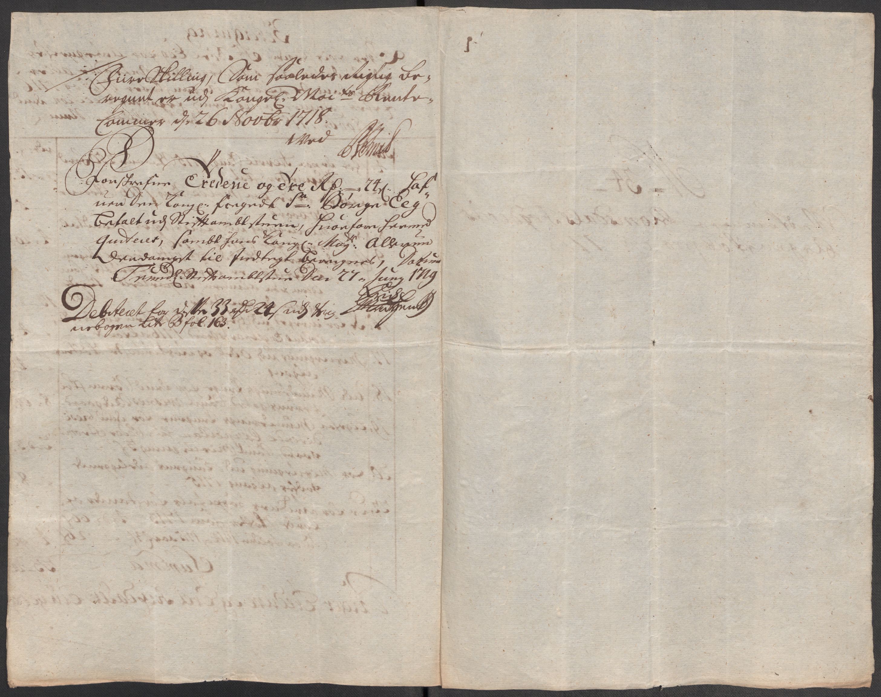 Rentekammeret inntil 1814, Reviderte regnskaper, Fogderegnskap, RA/EA-4092/R55/L3665: Fogderegnskap Romsdal, 1718, p. 203