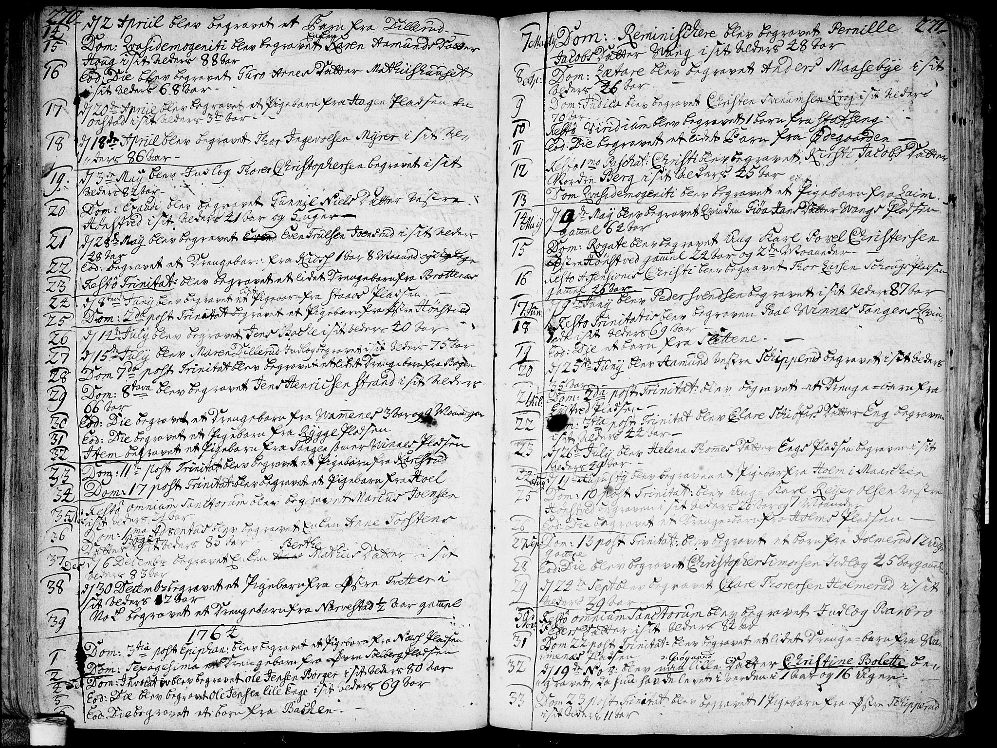 Skiptvet prestekontor Kirkebøker, SAO/A-20009/F/Fa/L0003: Parish register (official) no. 3, 1758-1793, p. 270-271