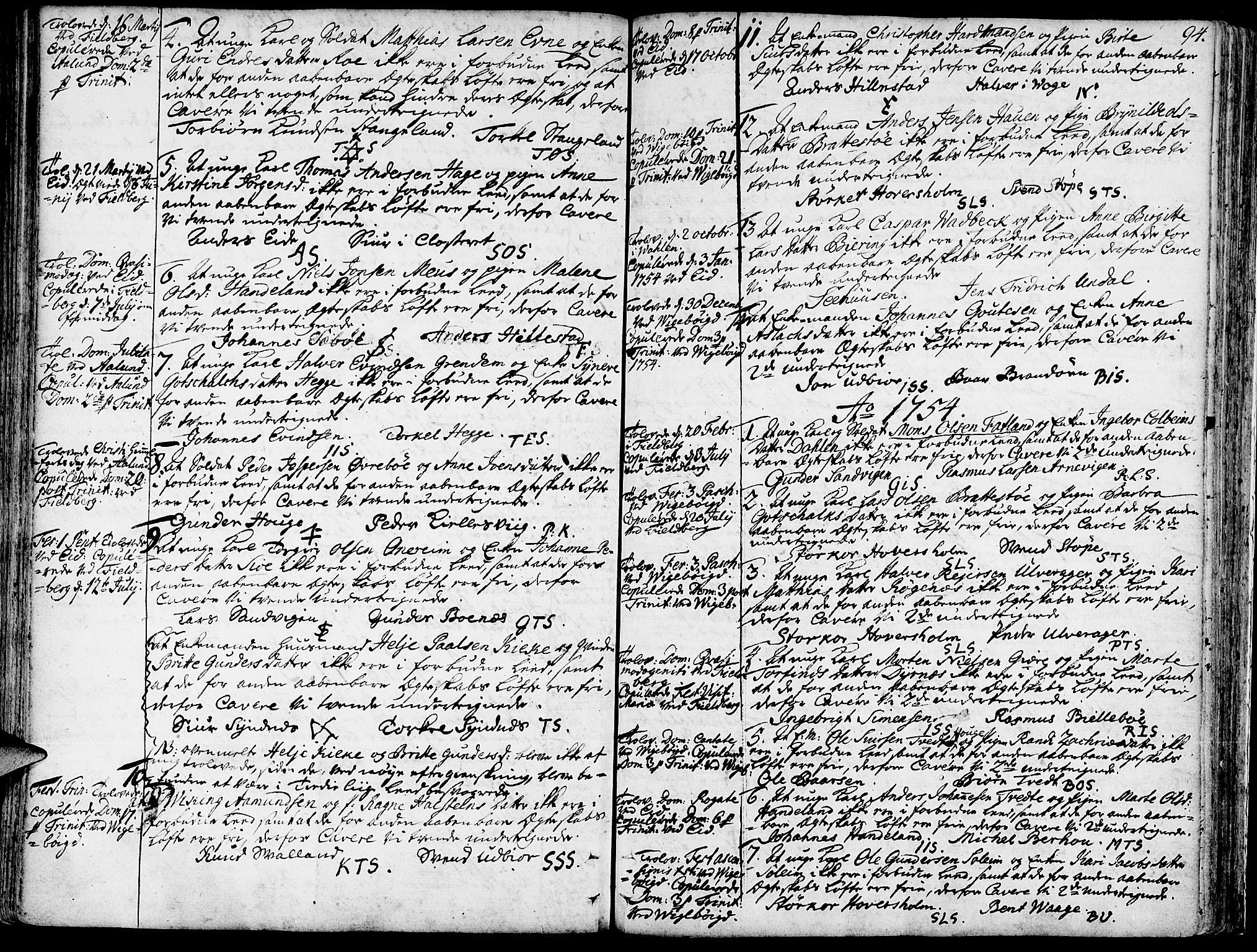 Fjelberg sokneprestembete, SAB/A-75201/H/Haa: Parish register (official) no. A 1, 1739-1759, p. 94