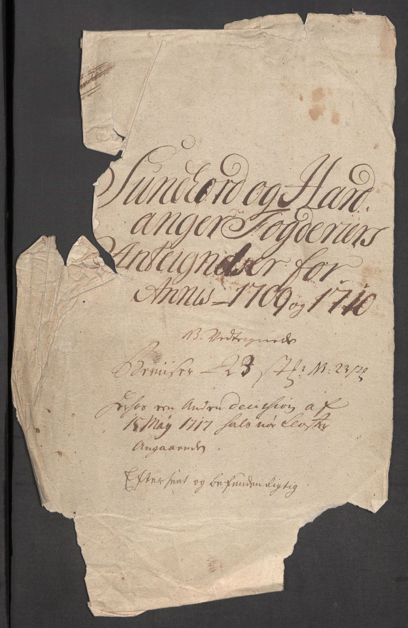 Rentekammeret inntil 1814, Reviderte regnskaper, Fogderegnskap, RA/EA-4092/R48/L2986: Fogderegnskap Sunnhordland og Hardanger, 1709-1710, p. 607
