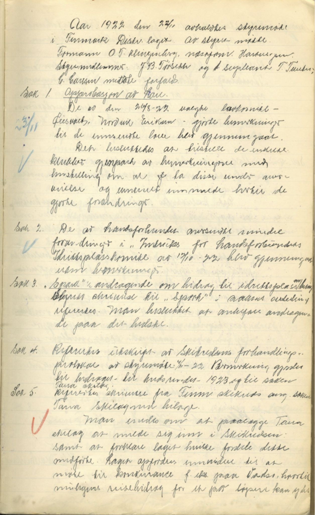 Finnmark Distriktslag for Idrett, FMFB/A-1040/A/L0001: Møteprotokoll, 1919-1940, p. 34