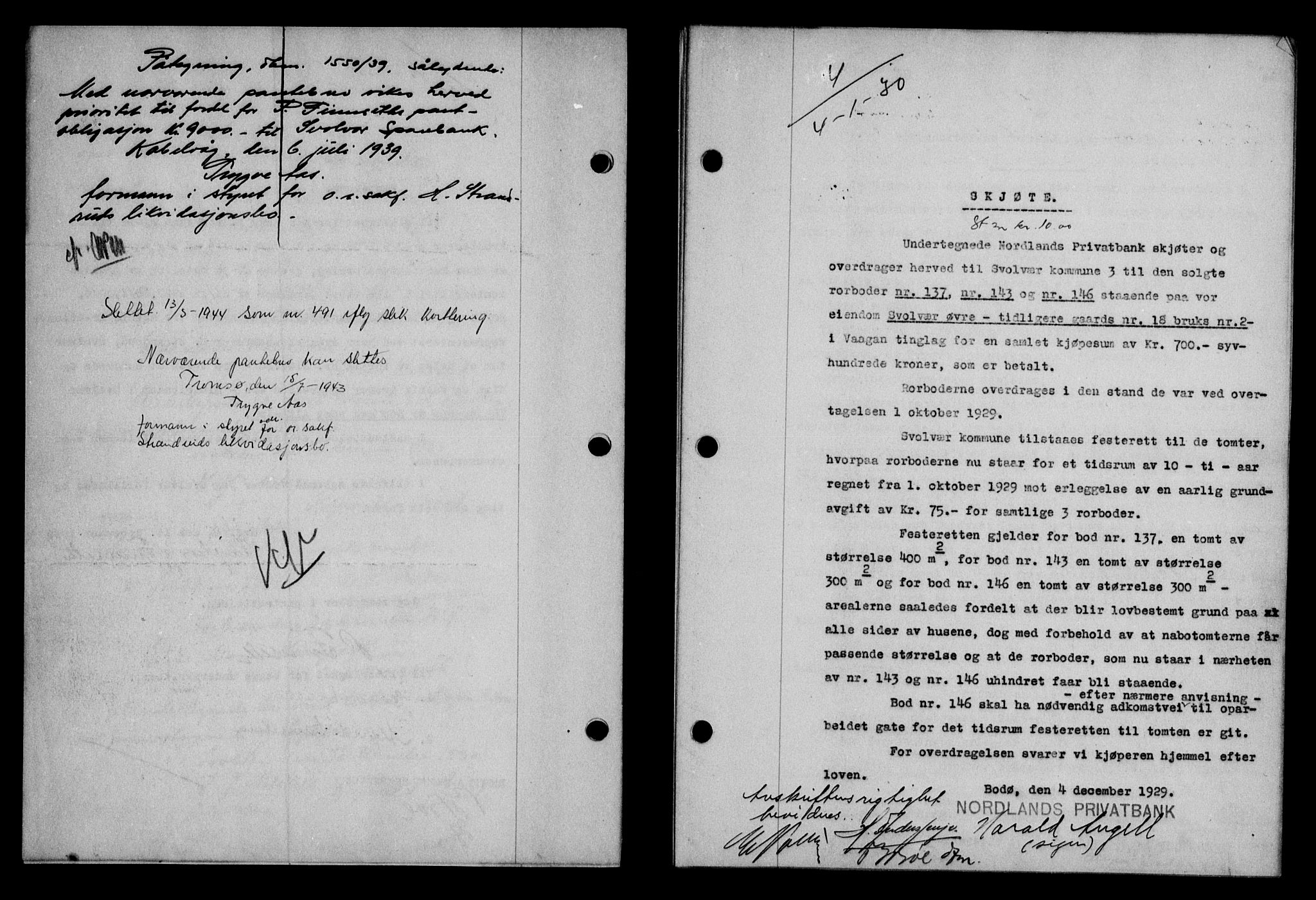 Lofoten sorenskriveri, SAT/A-0017/1/2/2C/L0021b: Mortgage book no. 21b, 1930-1930, Deed date: 04.01.1930