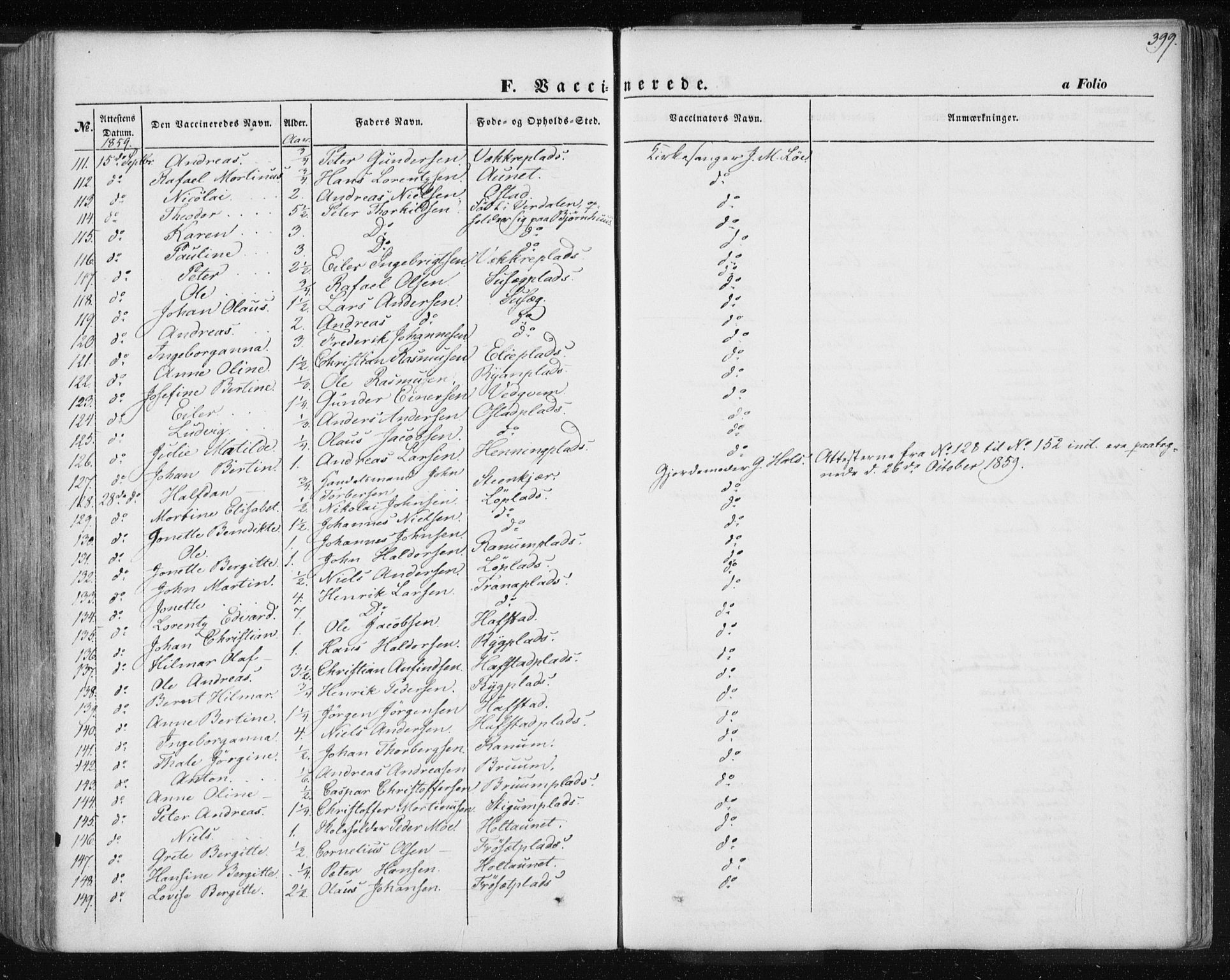 Ministerialprotokoller, klokkerbøker og fødselsregistre - Nord-Trøndelag, SAT/A-1458/735/L0342: Parish register (official) no. 735A07 /1, 1849-1862, p. 399