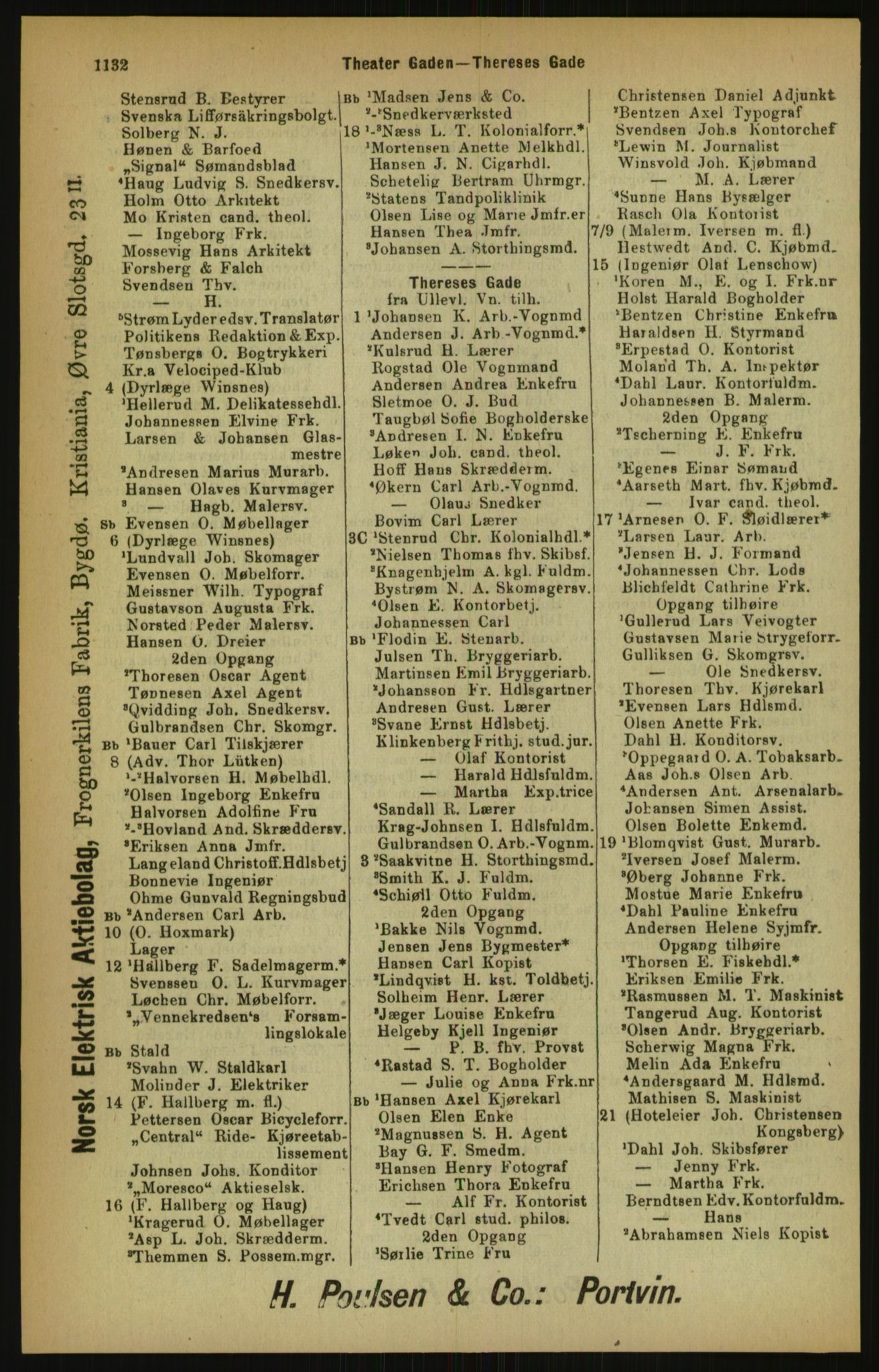 Kristiania/Oslo adressebok, PUBL/-, 1900, p. 1132